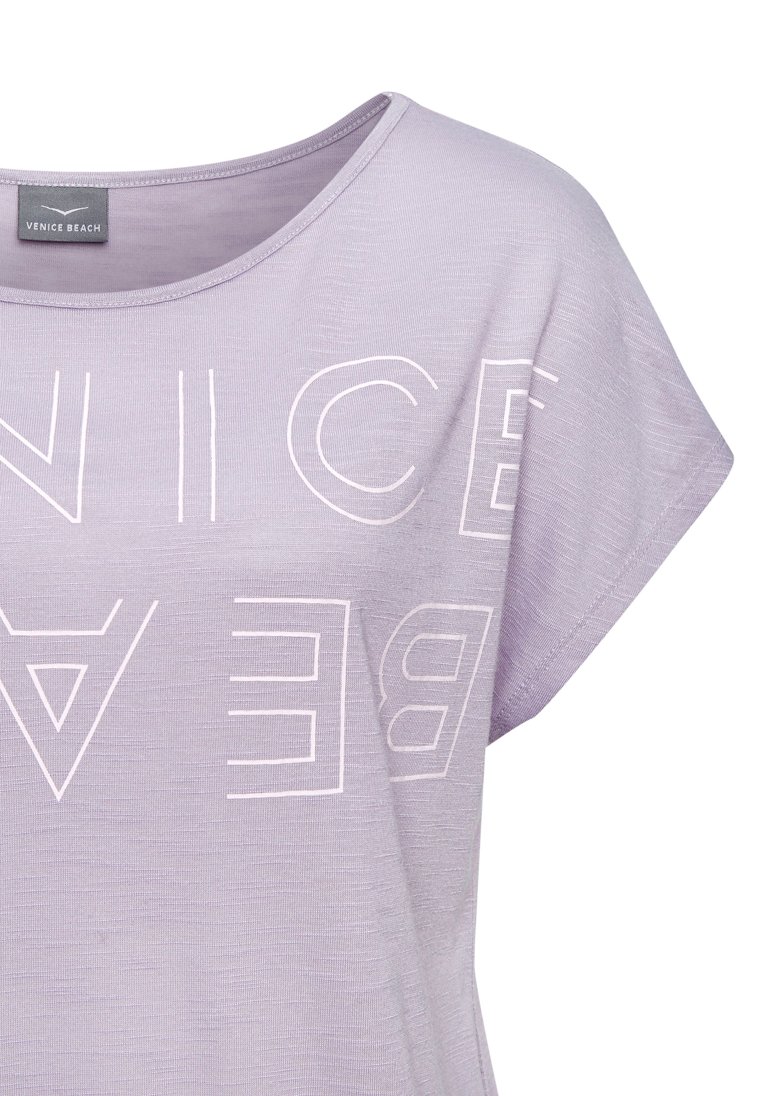 Venice Beach Shirt met ronde hals met logoprint, t-shirt, zomerse sportieve look