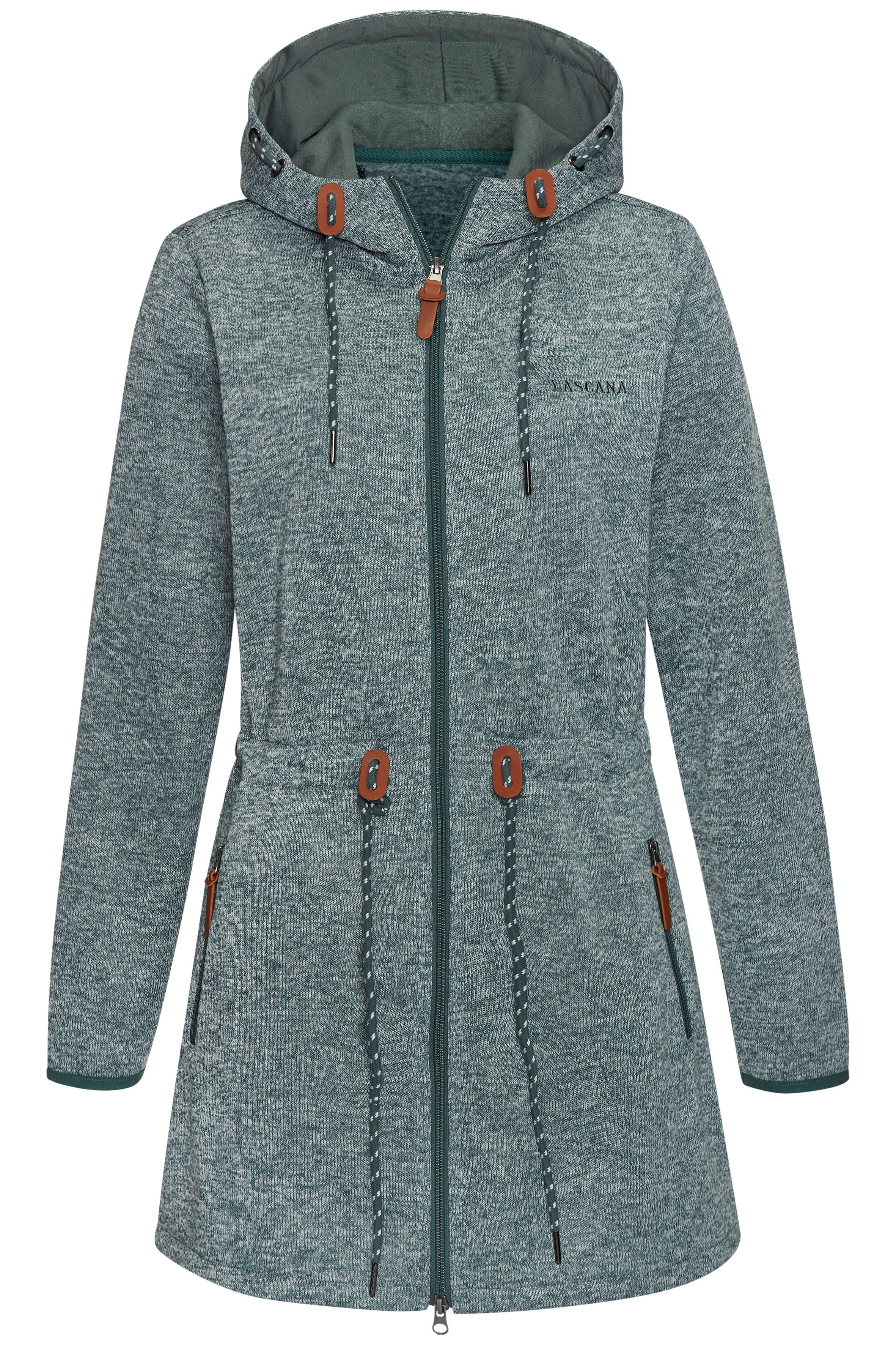 Lascana Fleecejack met een capuchon