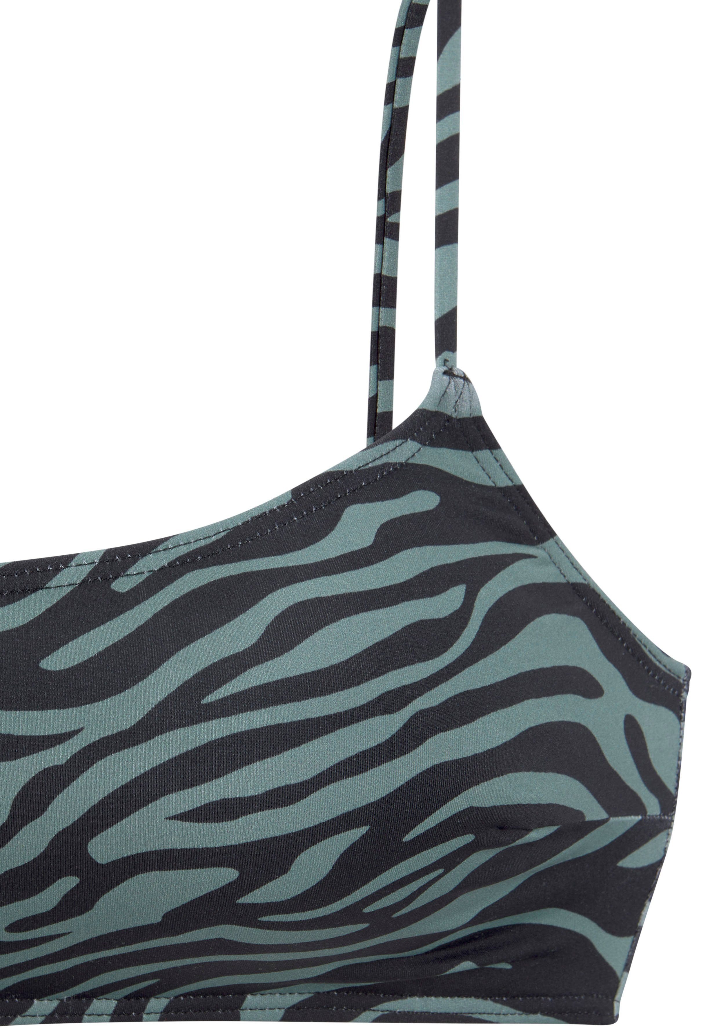 Venice Beach Bustierbikinitop Riella in animaldesign