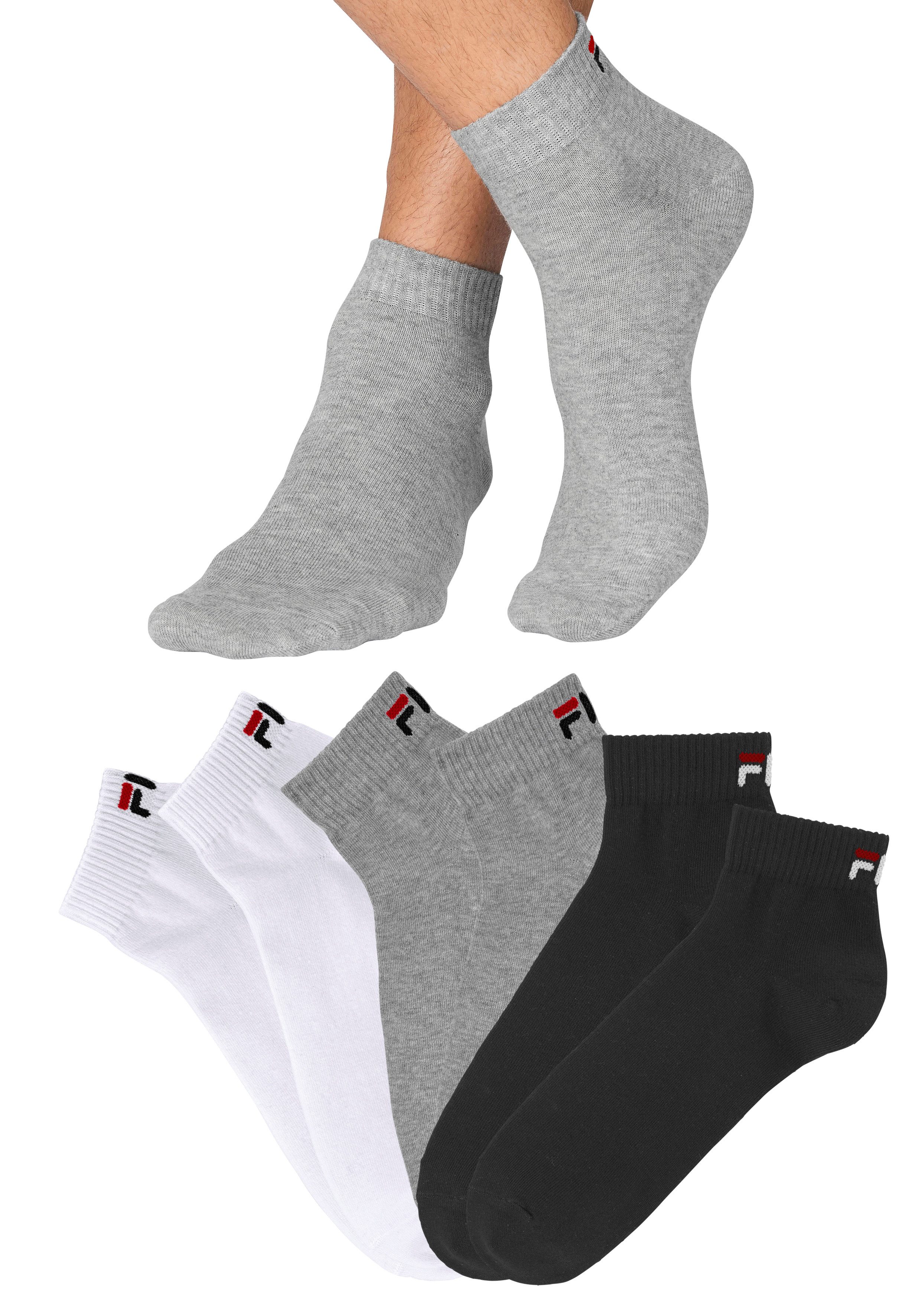 Fila Korte sokken met ingebreid logo (6 paar, Set van 6)