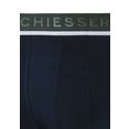 schiesser boxershort contrast logo-band (3 stuks) blauw