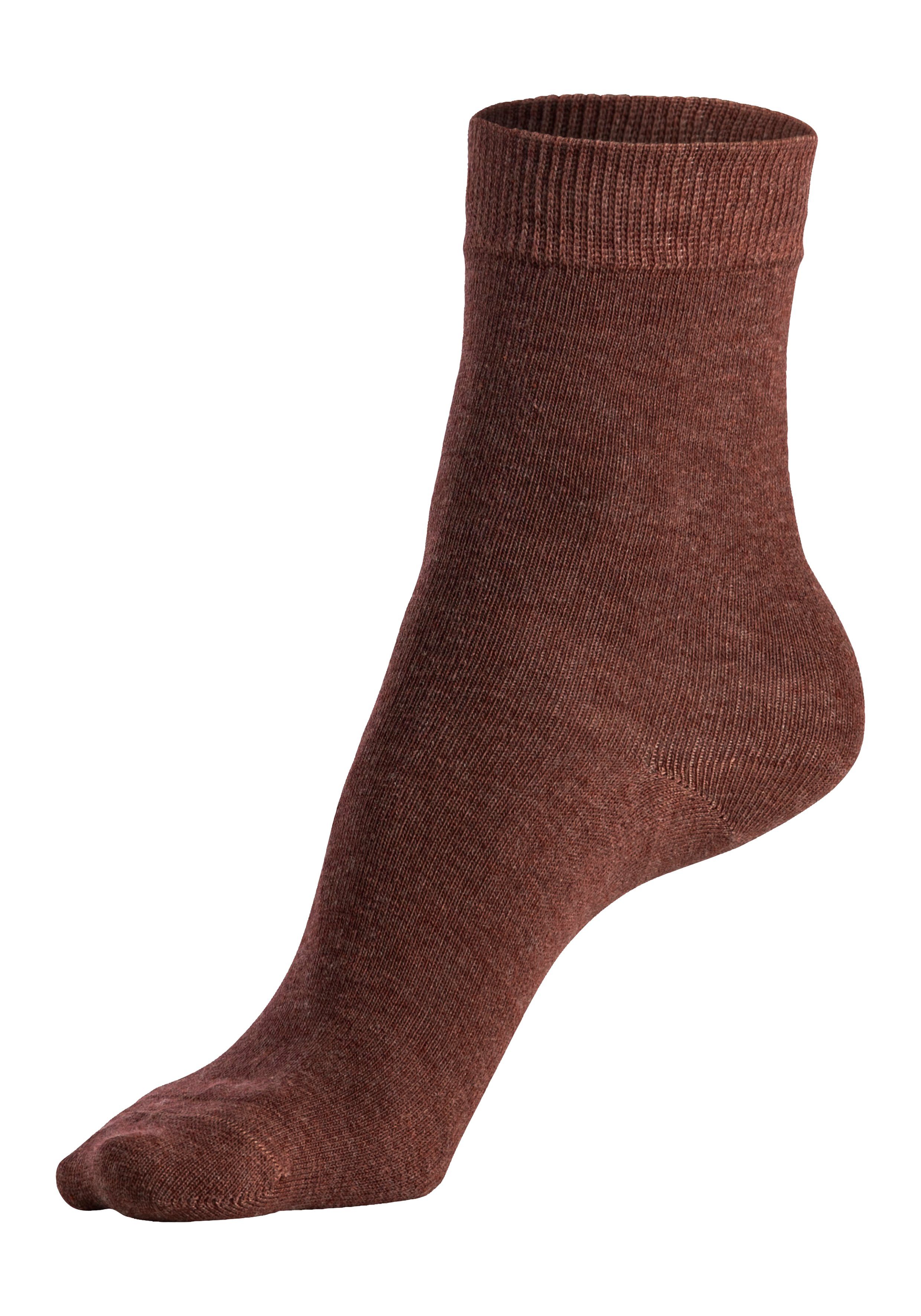 Lascana Basic sokken in kleurrijke mêleekleuren (set, 7 paar)