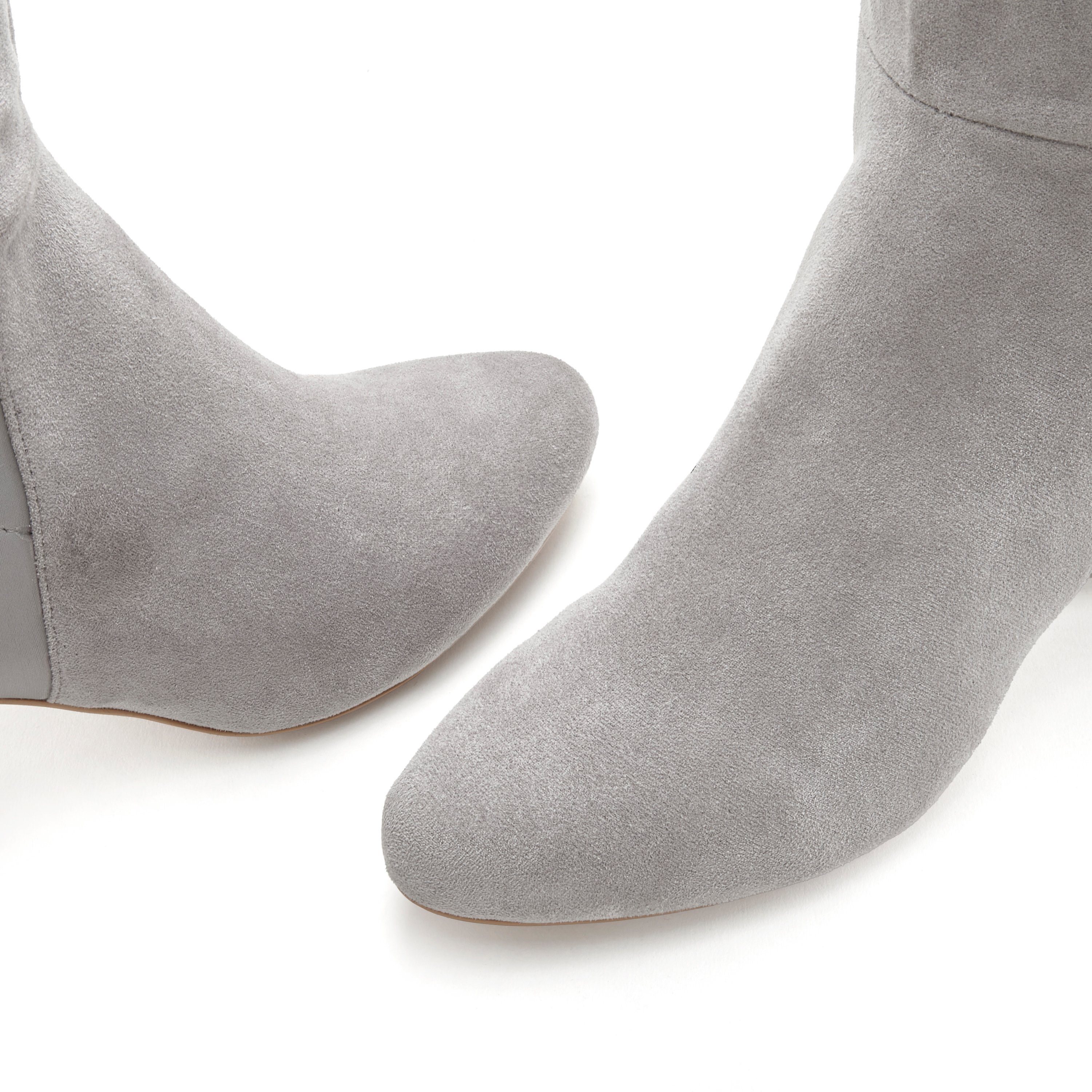 Lascana Laarzen met stretch-inzet en lange schacht, enkellaars, lange laars vegan