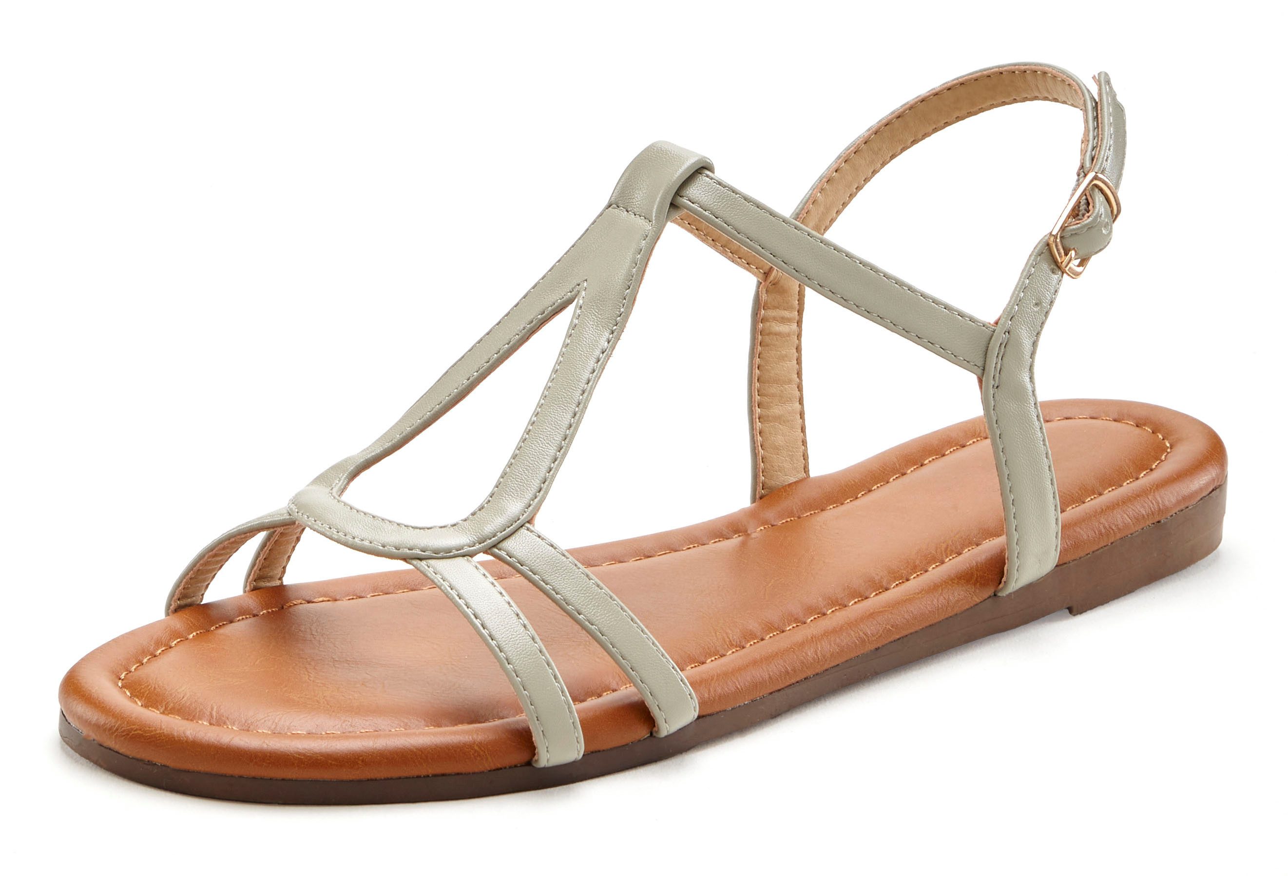 Vivance Sandalen Zomerschoen Sandalette, zomerschoen met verfijnde bandjes VEGAN