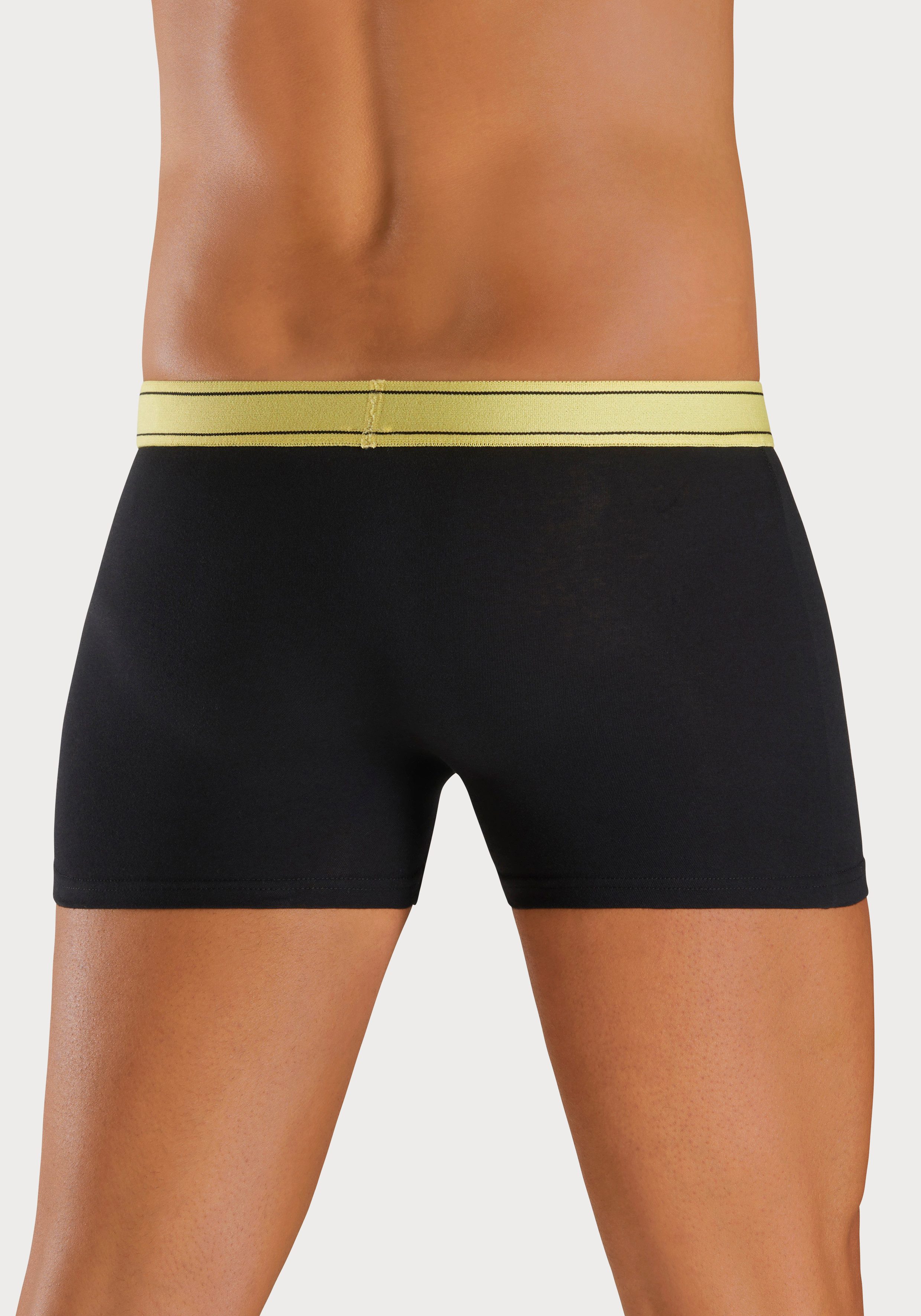 H.I.S Boxershort voor heren met strepen en logo op de band (set, 5 stuks)