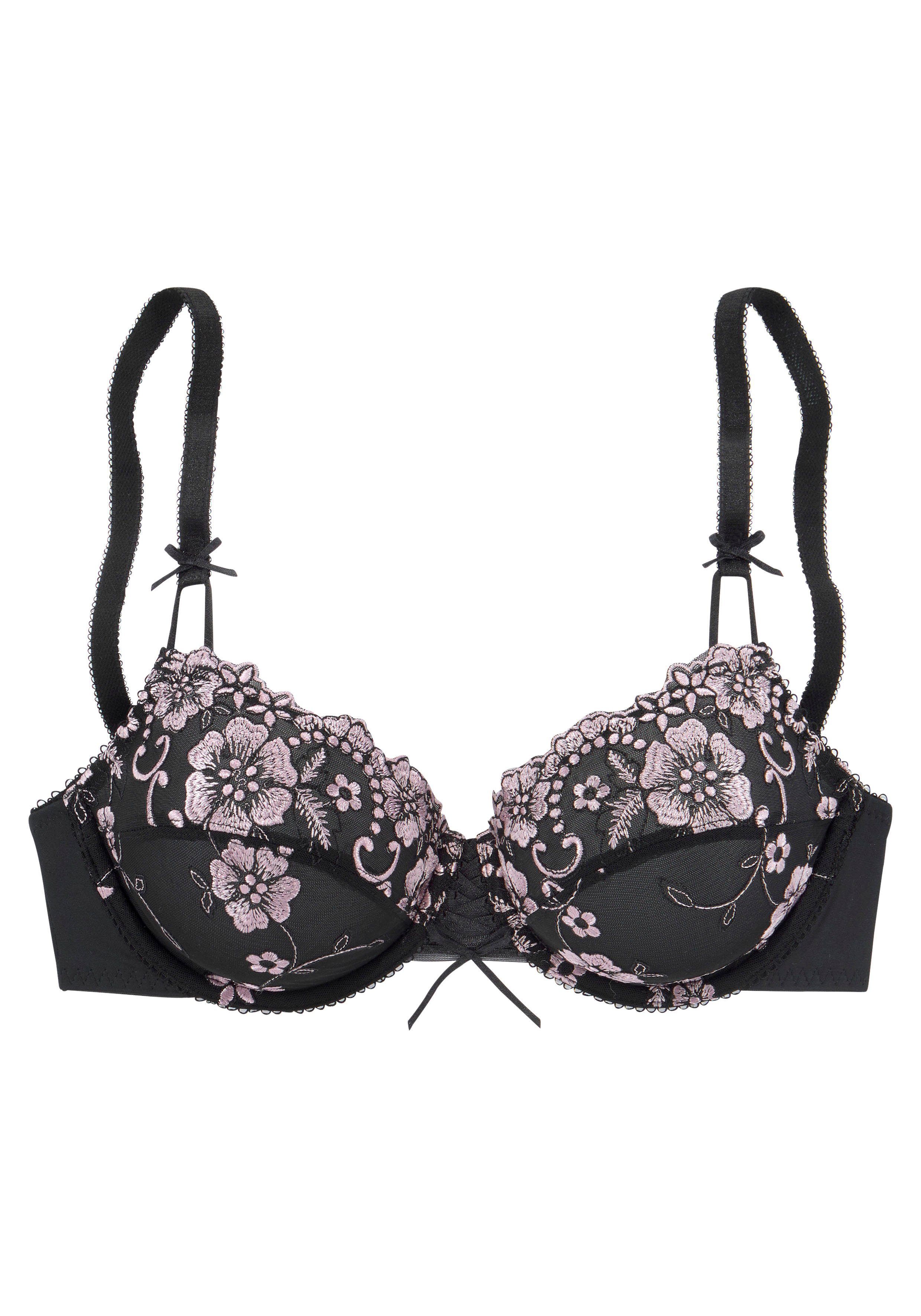 Lascana Beugel-bh WANDA met siersluiting en borduurkant, dessous