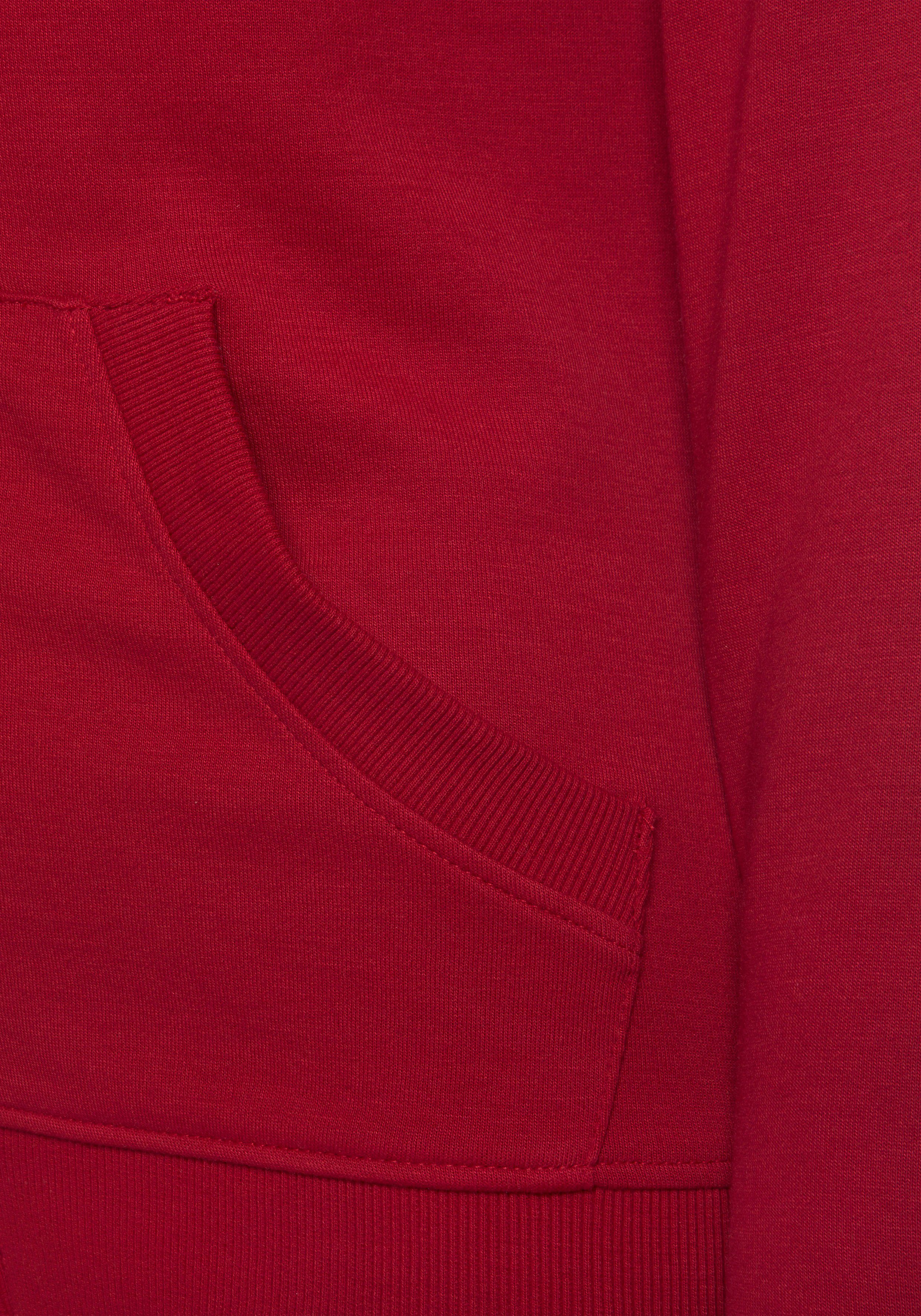H.I.S Capuchonsweatvest Loungejack met capuchon en zijzakken, loungewear