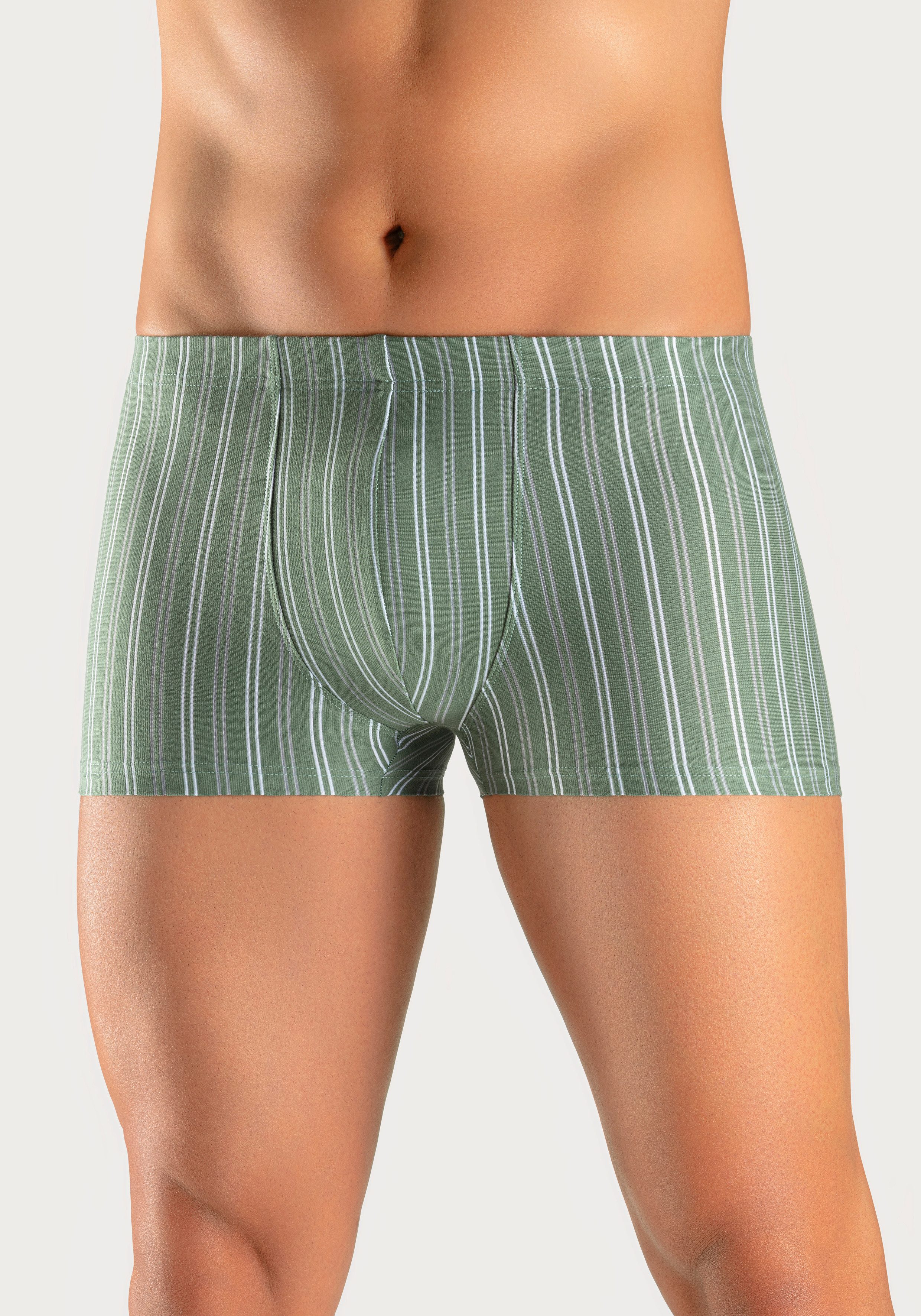 le jogger® Boxershort voor heren met strepen van voorgeverfd garen (set, 3 stuks)