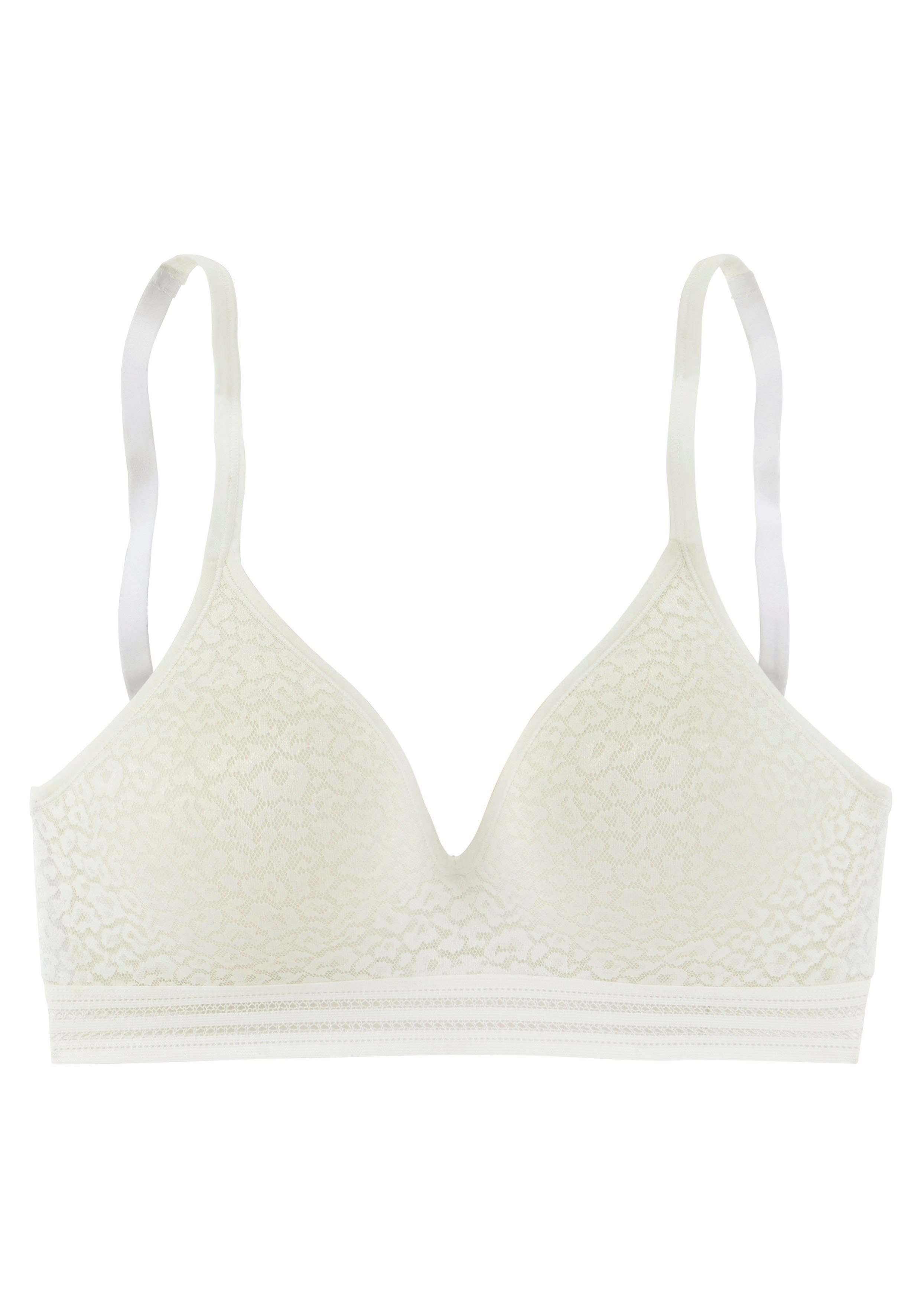 Lascana Bralette-bh Freya zonder beugel met ingebouwd push-up kussen, lingerie