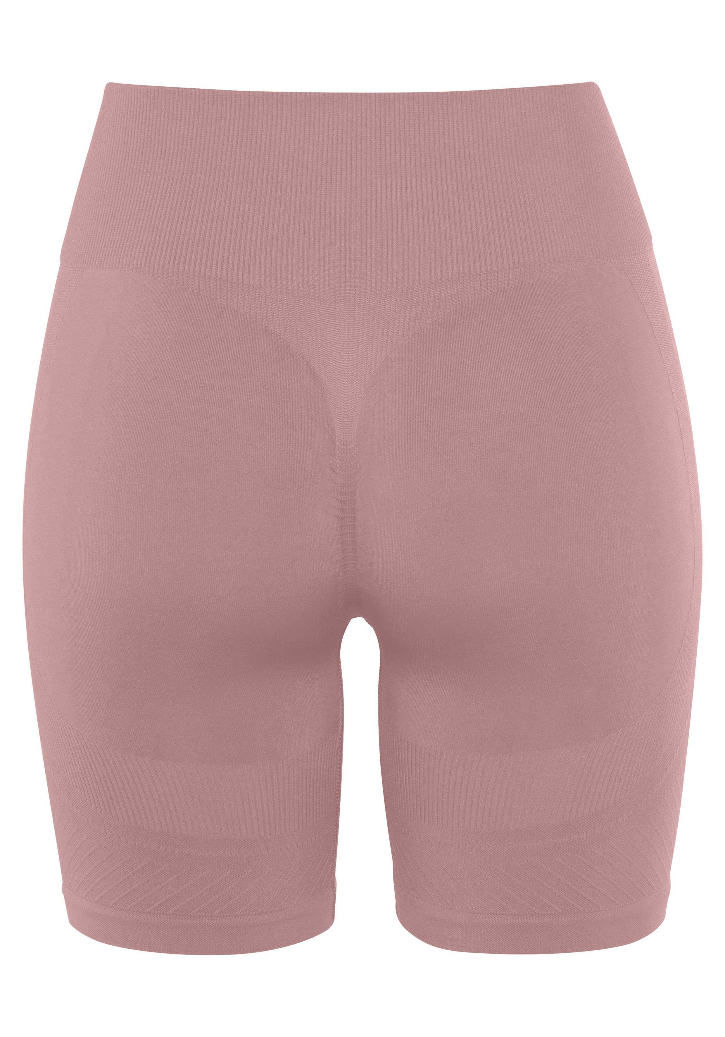 Lascana Functionele short Po Push Up met ribstructuur en shaping-effect, sportshorts