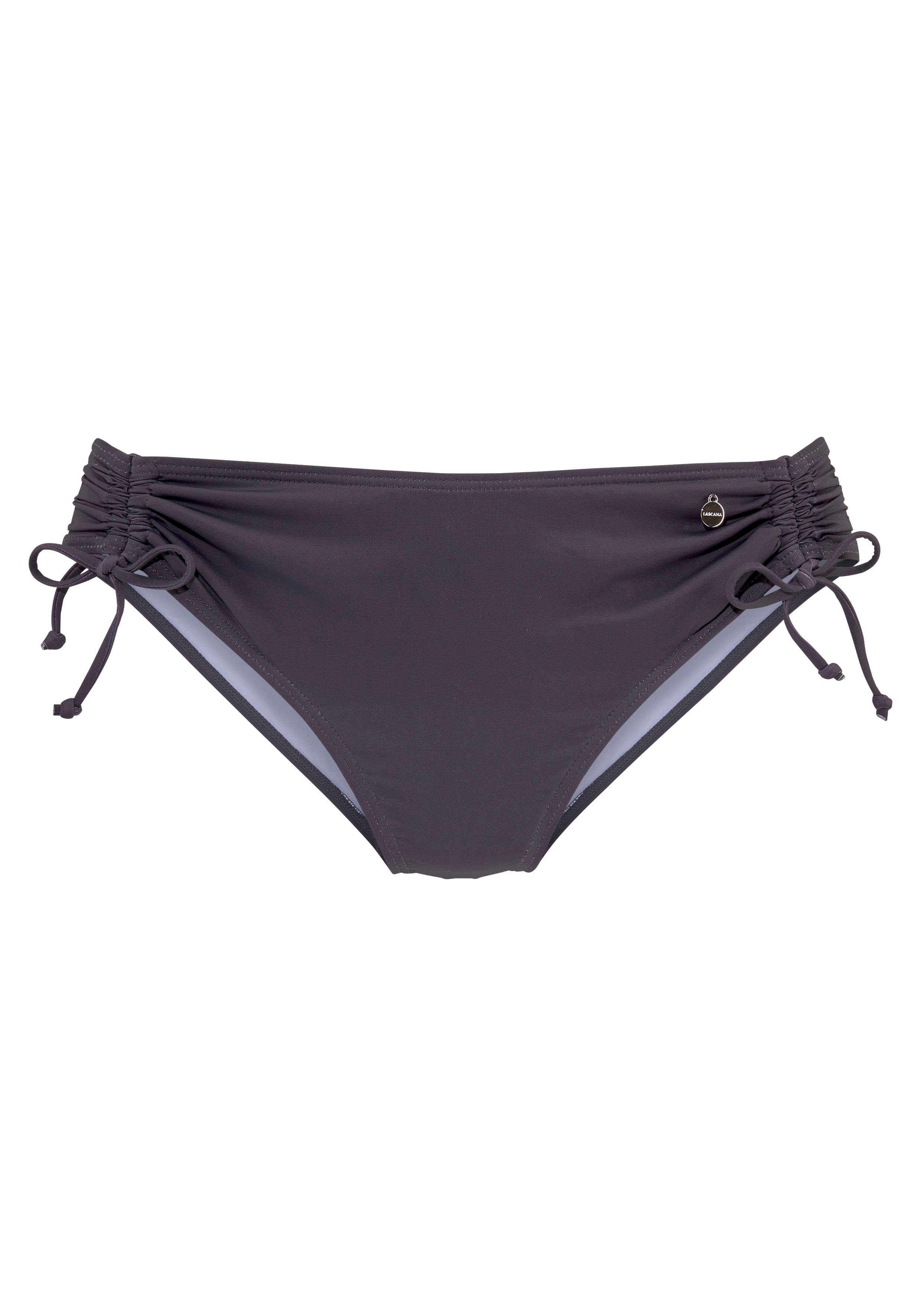 Lascana Bikinibroekje MALIA met zijrimpeling met tropische print