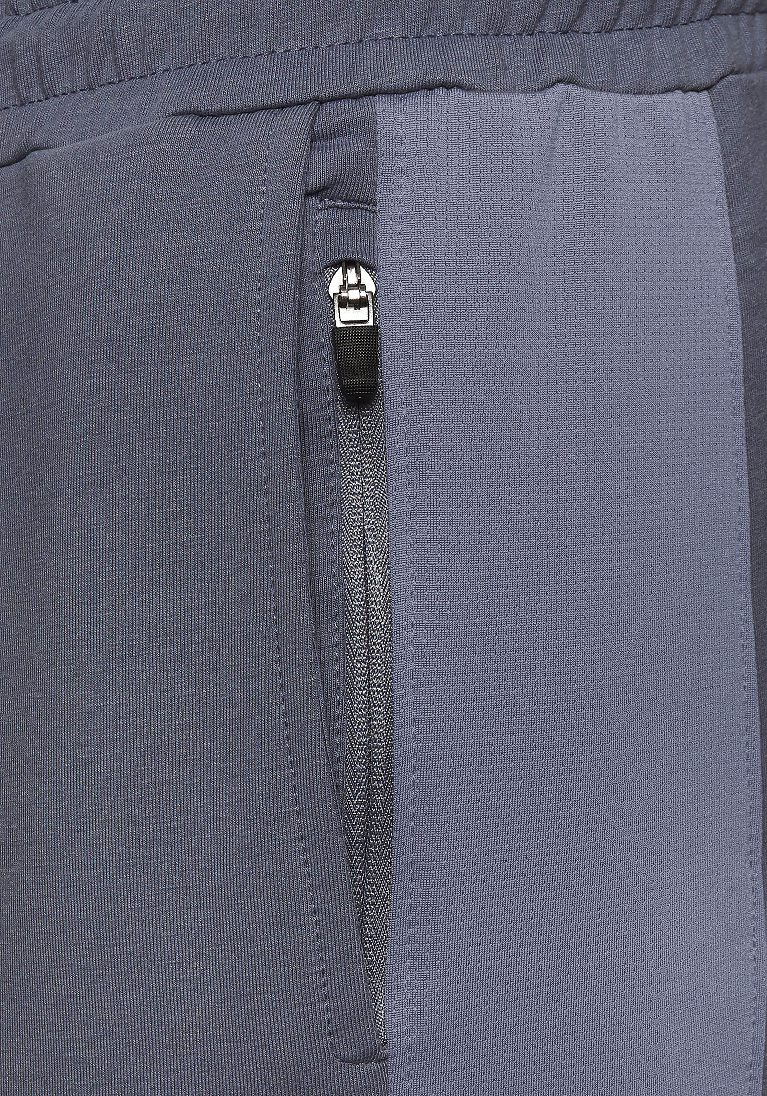 le jogger® Sweatpants met gekleurde inzet en ritszakken