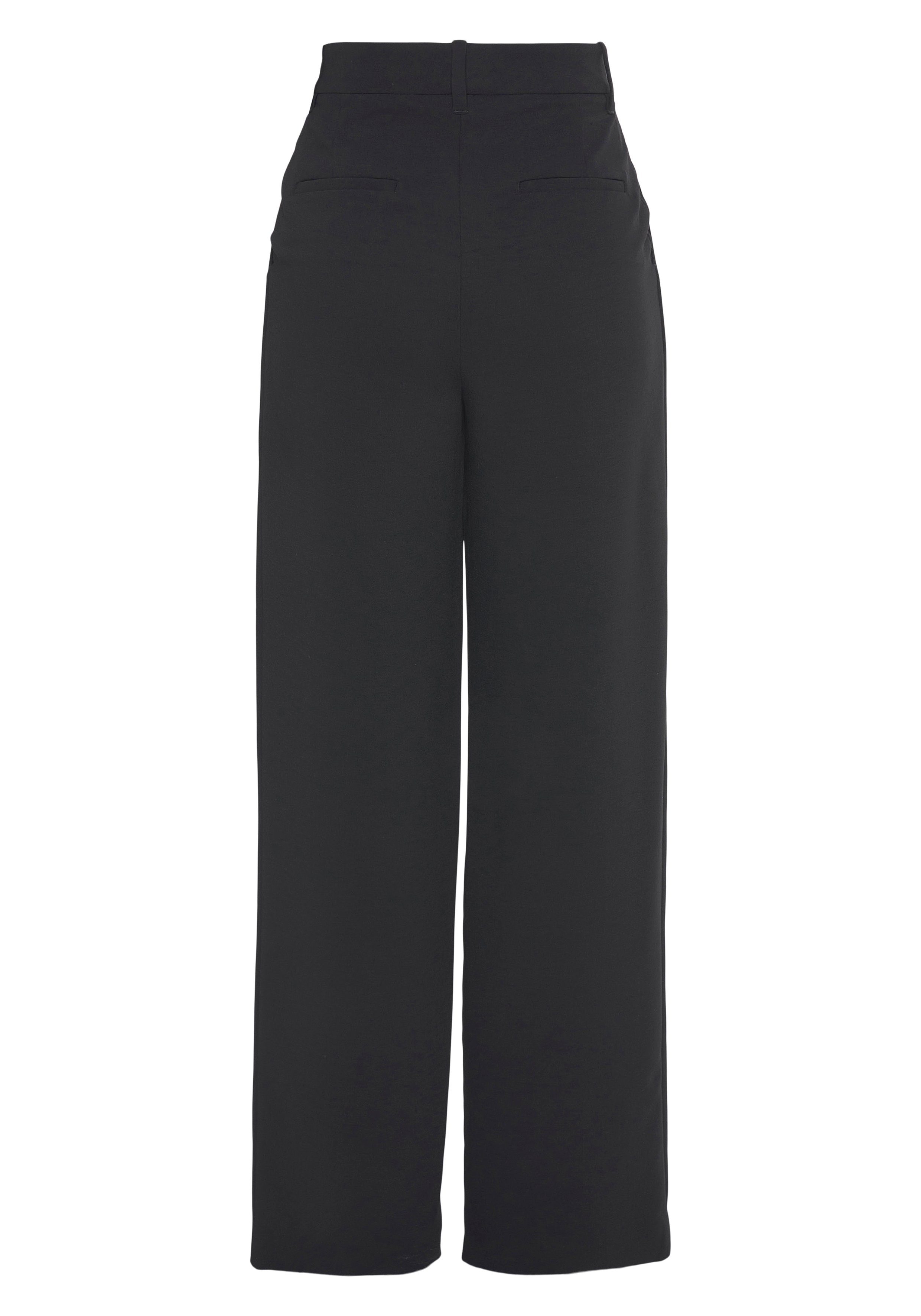 Lascana Pantalon in business-look, elegante stofbroek met zakken en plooien