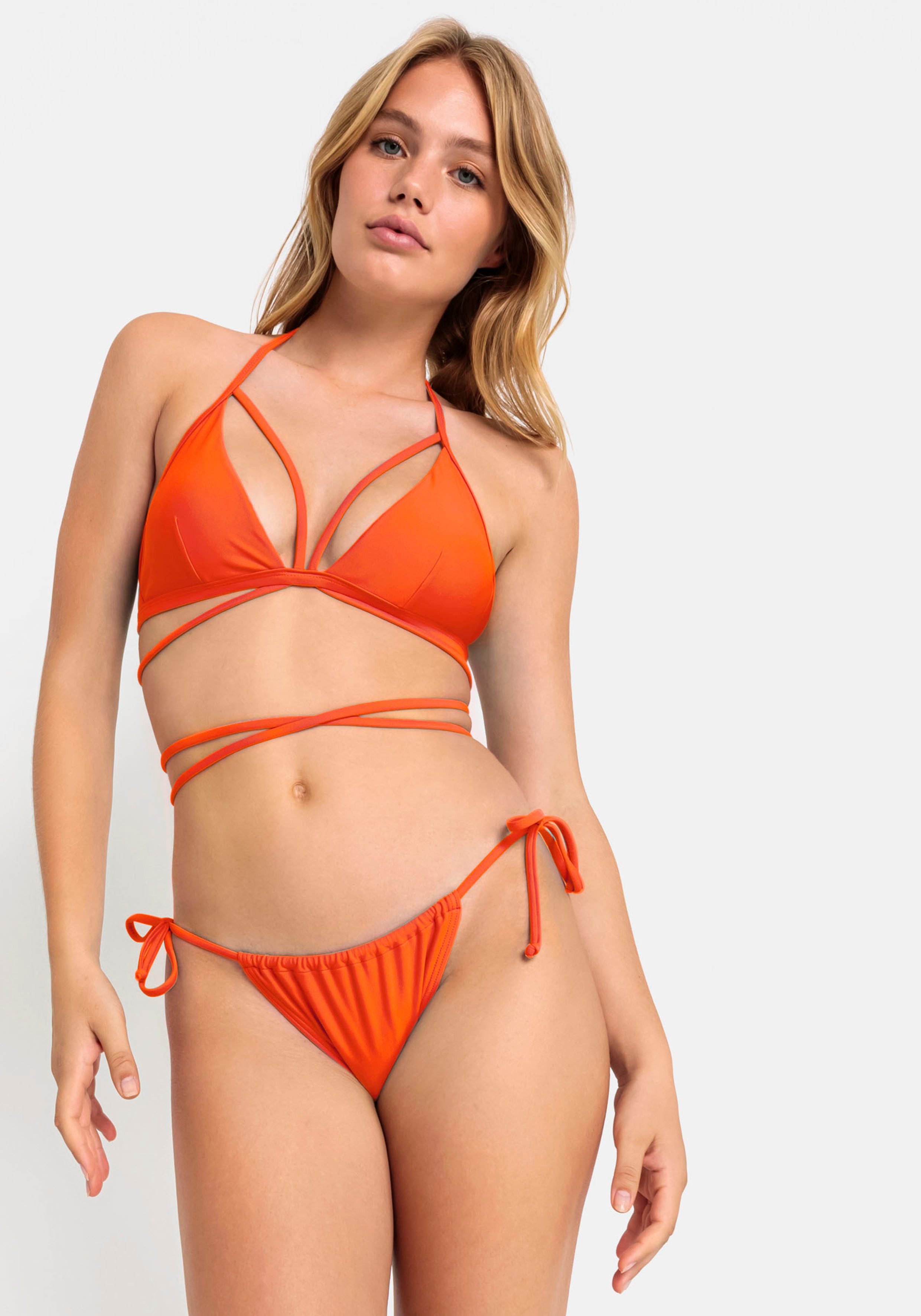 LSCN by LASCANA Triangel-bikinitop GINA met lange bindband