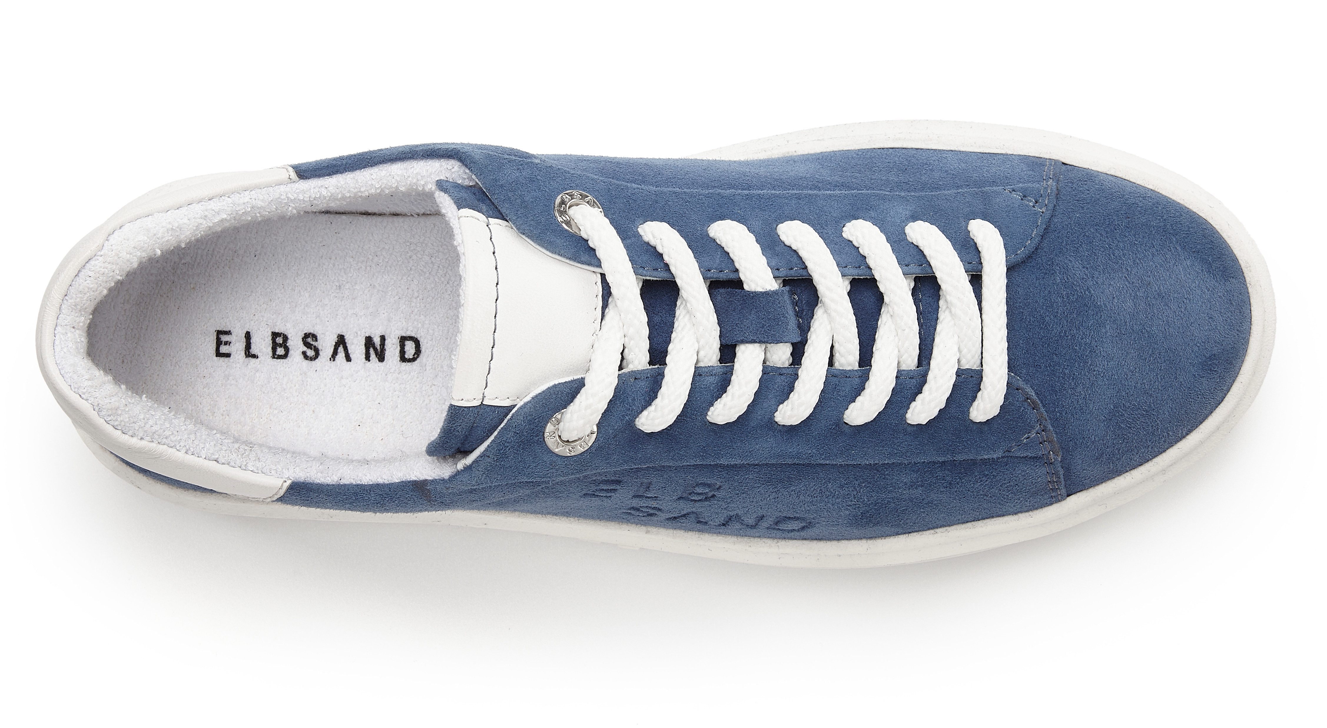 Elbsand Sneakers Veterschoen, vrijetijdsschoen van leer met modieuze plateaus zool
