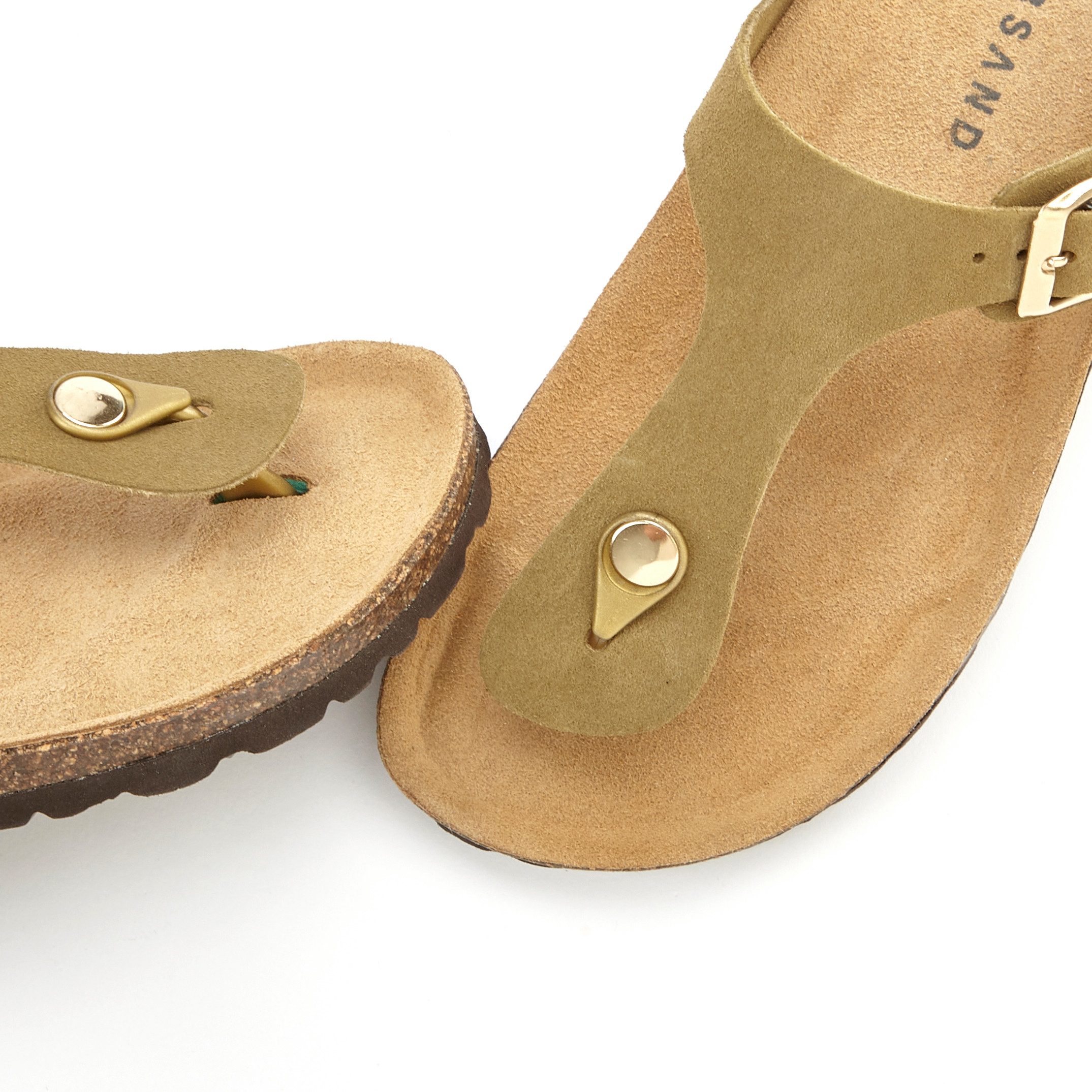 Elbsand Slippers Mule, Sandalen, open schoen van hoogwaardig leer met comfortabel kurken voetbed, unisex