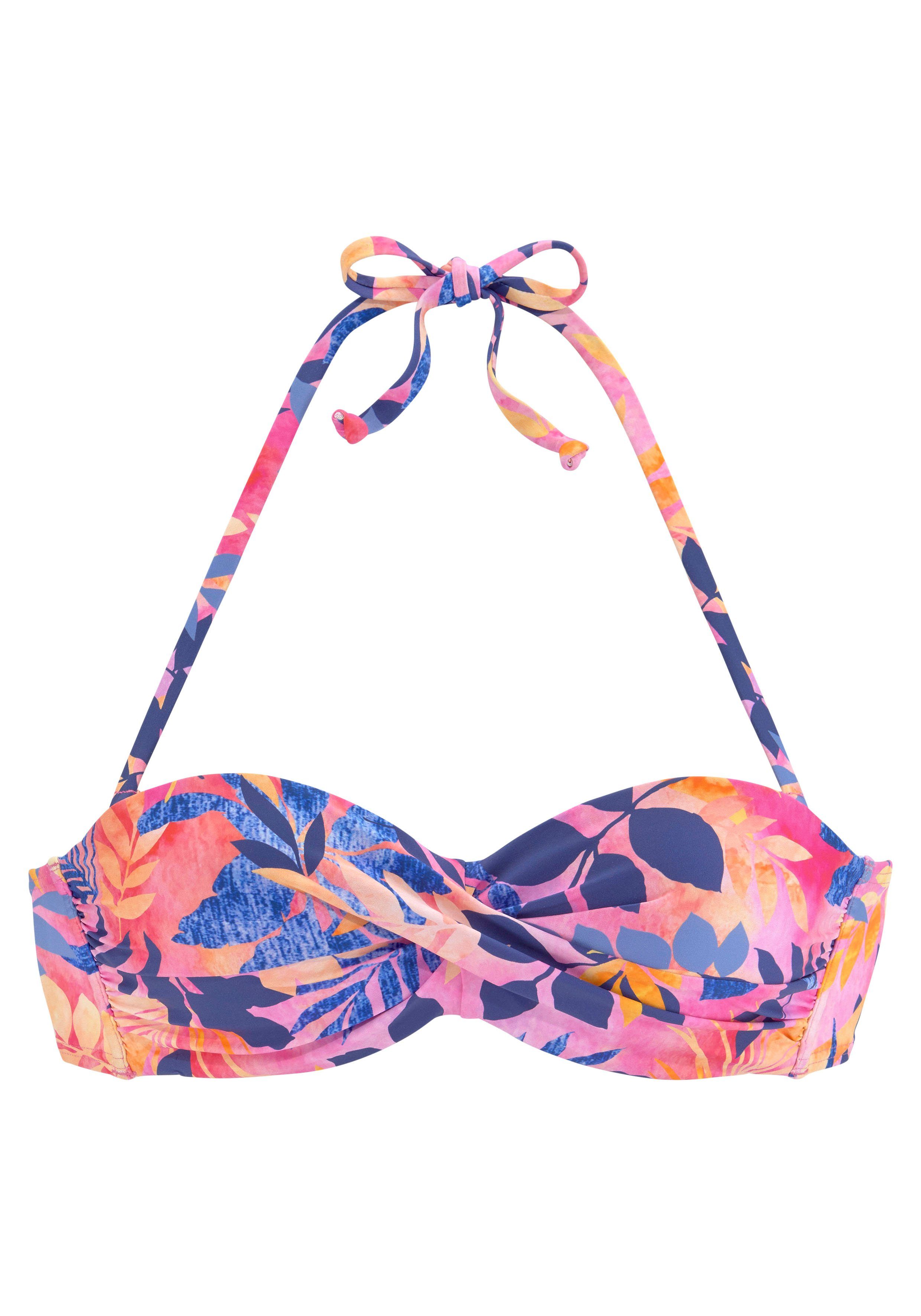 Vivance Beugelbikinitop in bandeaumodel Leilani in gedraaide look