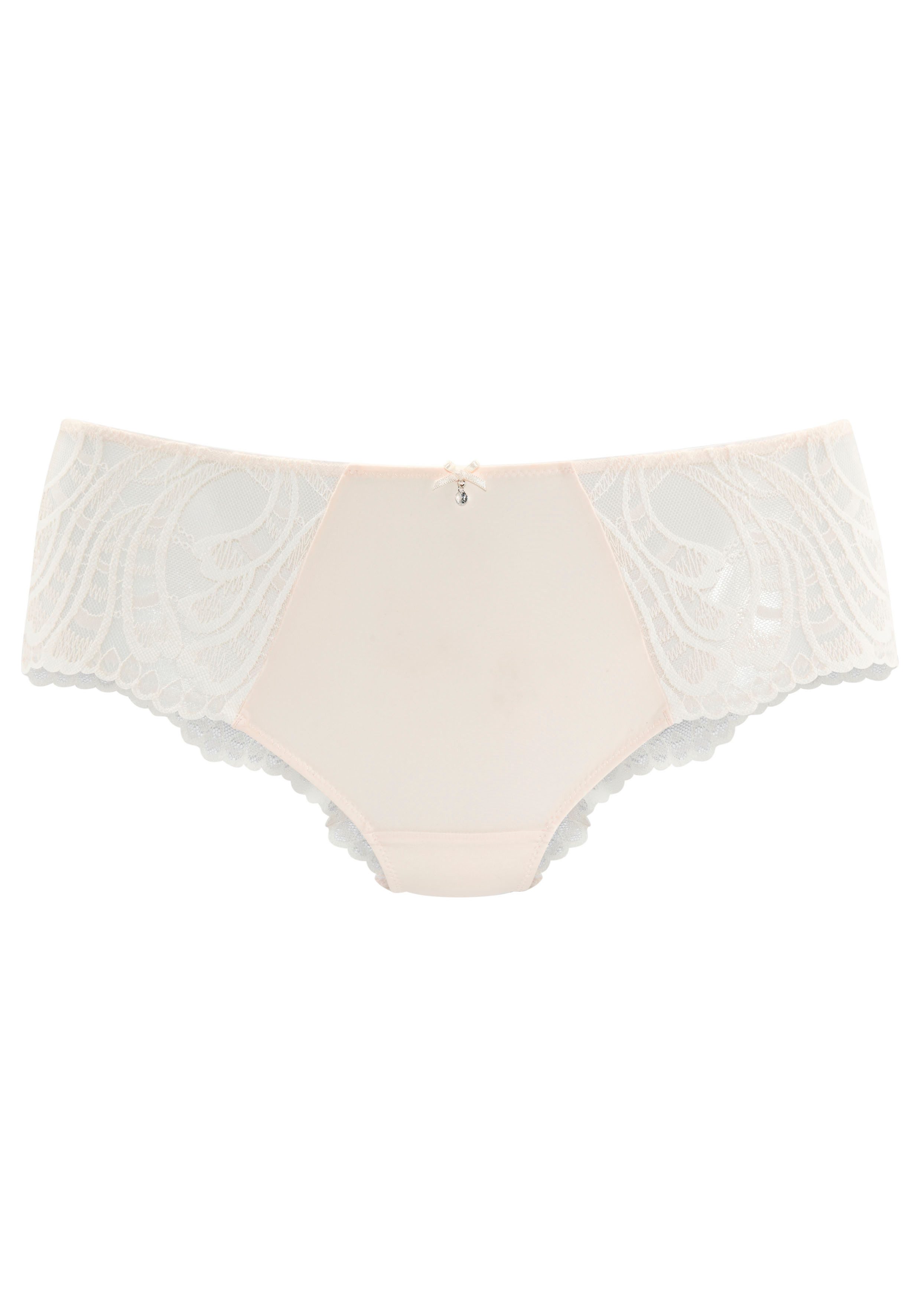 Lascana Hipster FLORA met fijne, licht transparante kant en edel accessoire