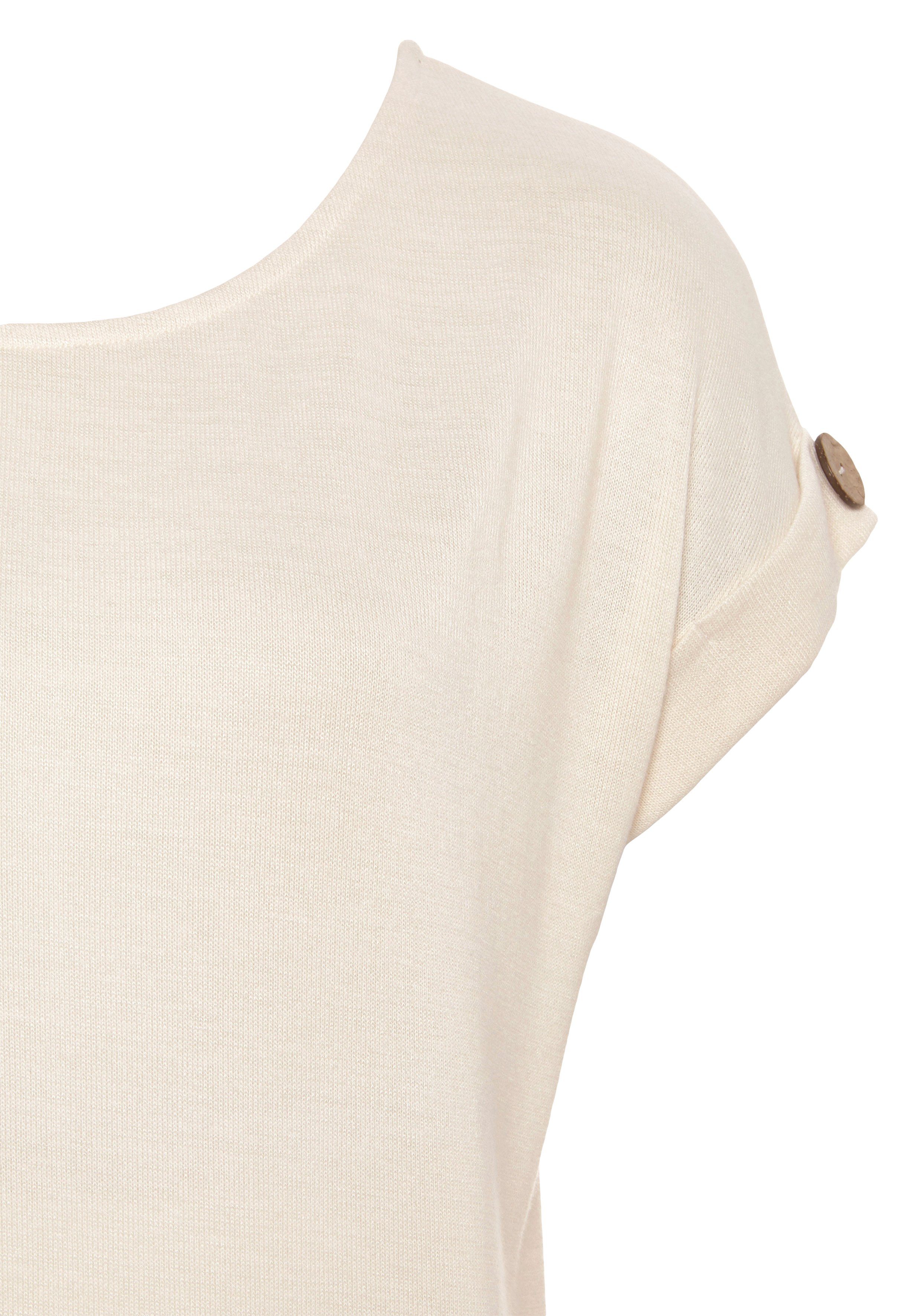 Lascana Shirt met korte mouwen Met knoopdetail aan de mouwafsluiting (set, 1-delig)