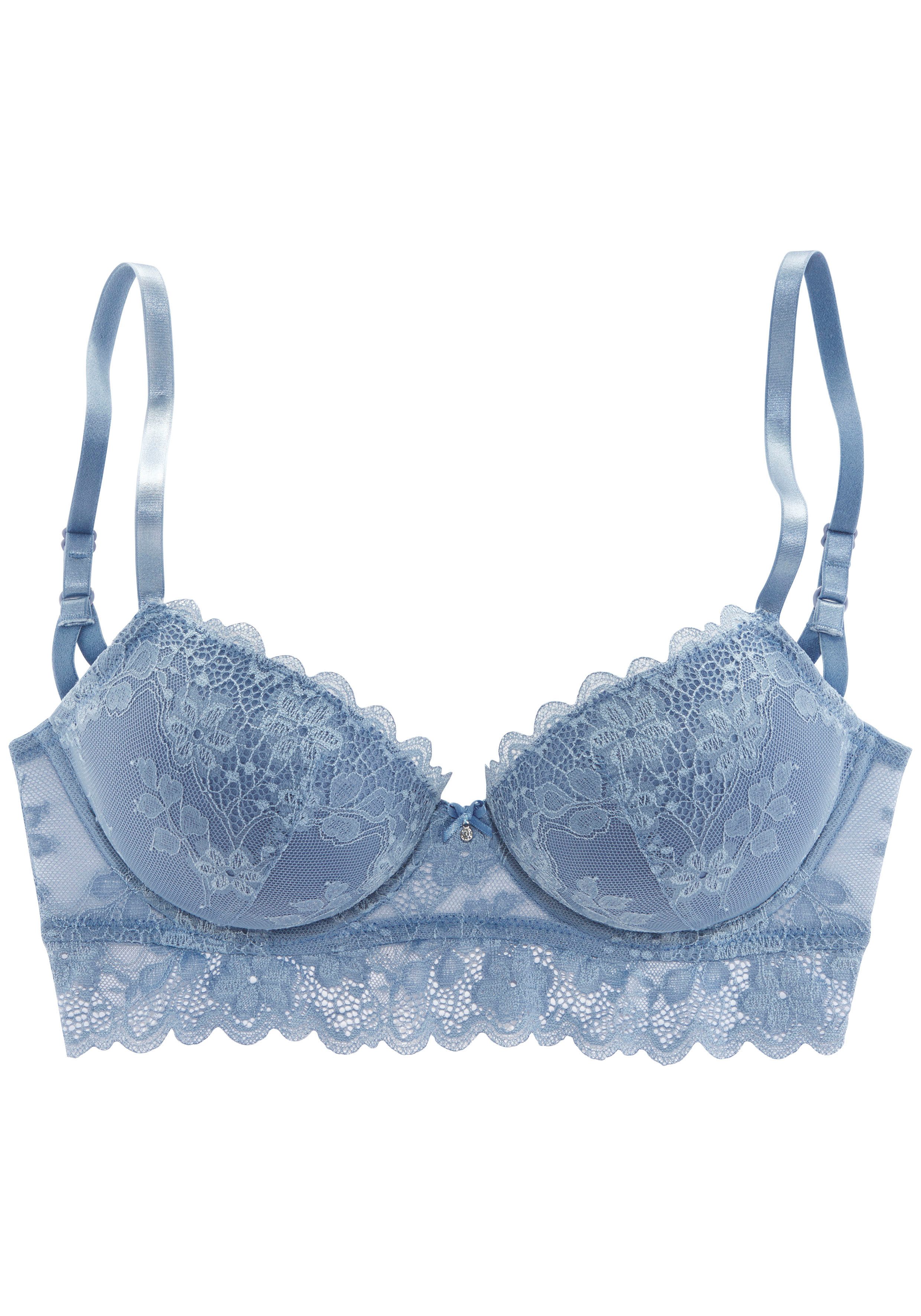 Vivance Push-up-bh van jacquardkant in lichte lange vorm, sexy lingerie