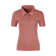 lascana t-shirt in modieuze materialenmix roze