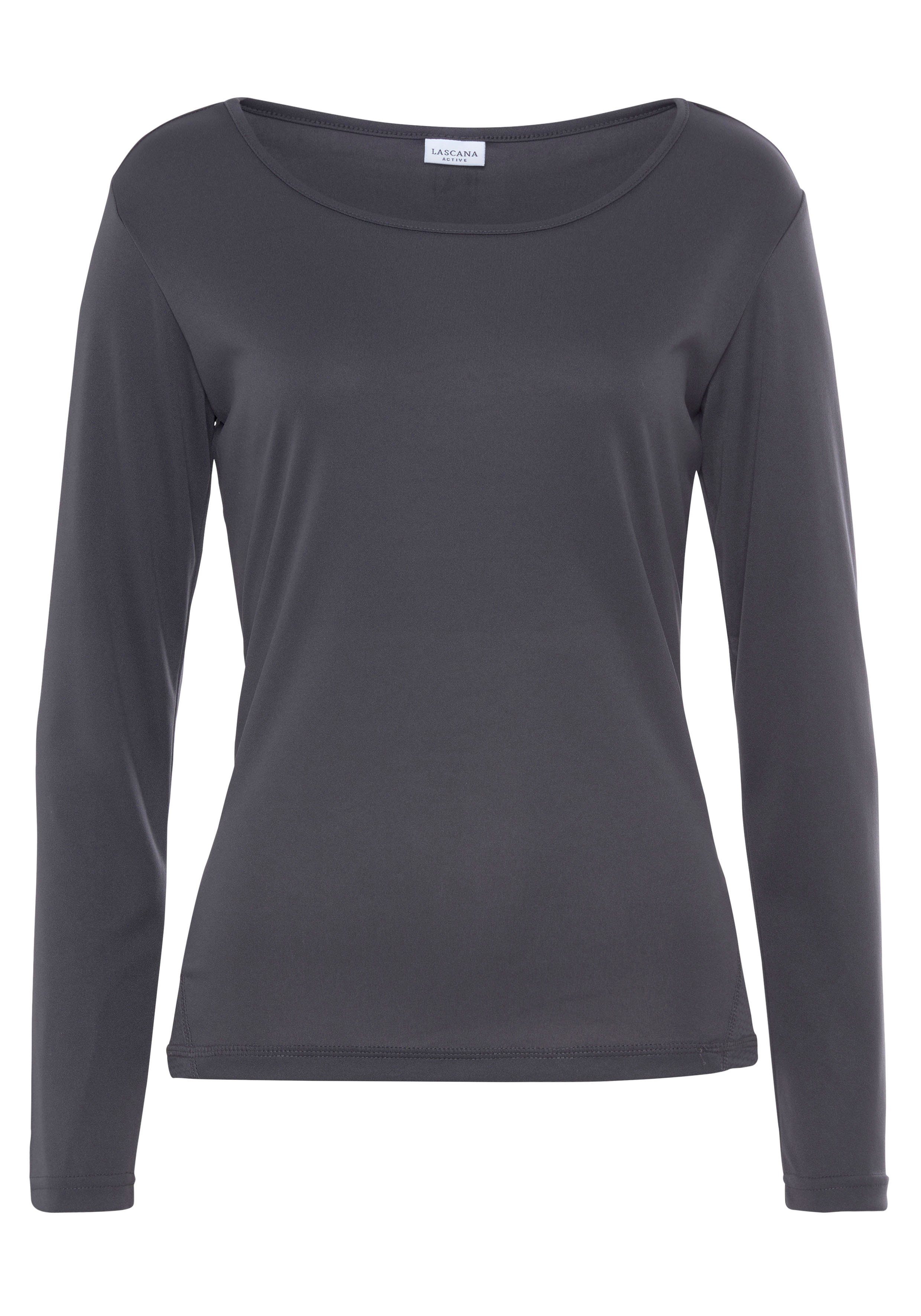 active by Lascana Functioneel shirt met mesh-inzet