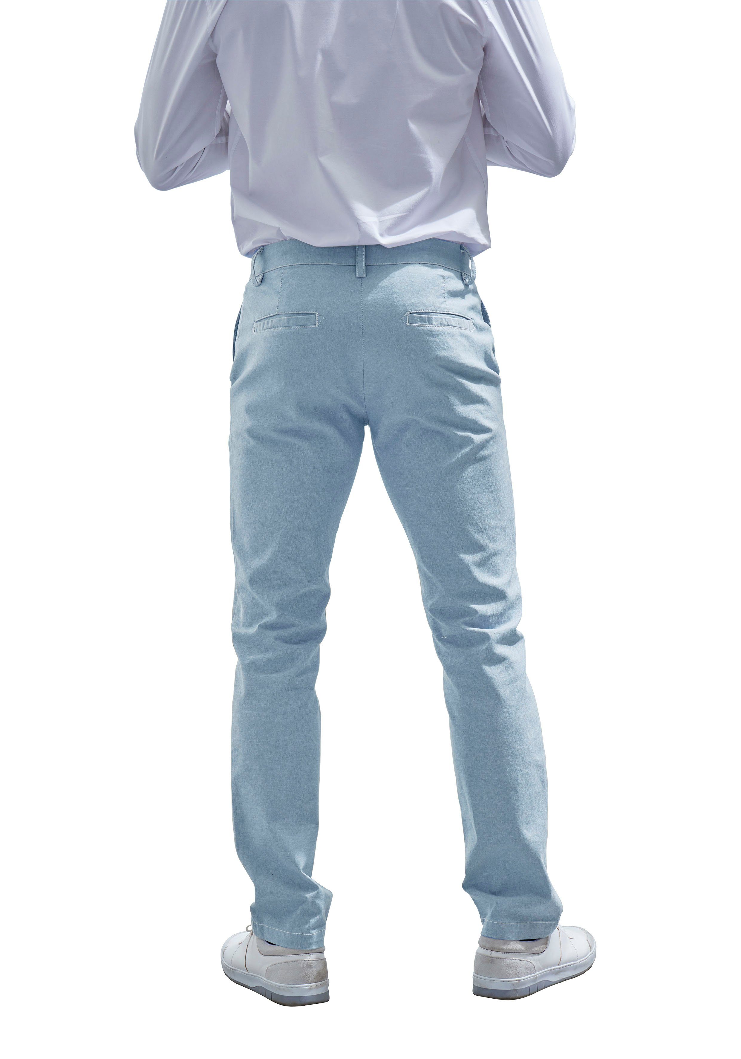 John Devin Chino Regular-fit, lange Oxford broek