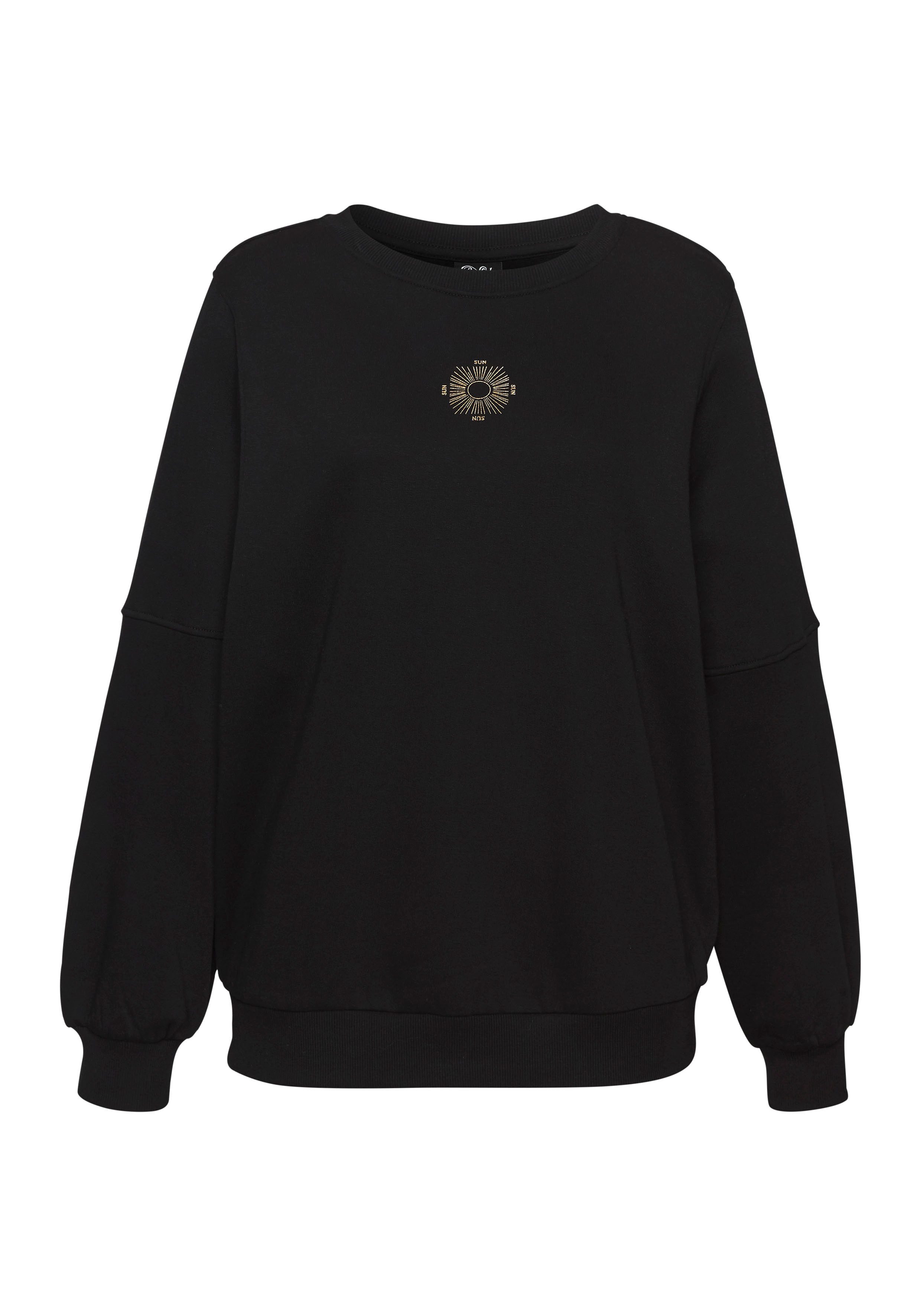 Buffalo Sweatshirt Loungetop met grote rugprint - met glanseffect, loungewear