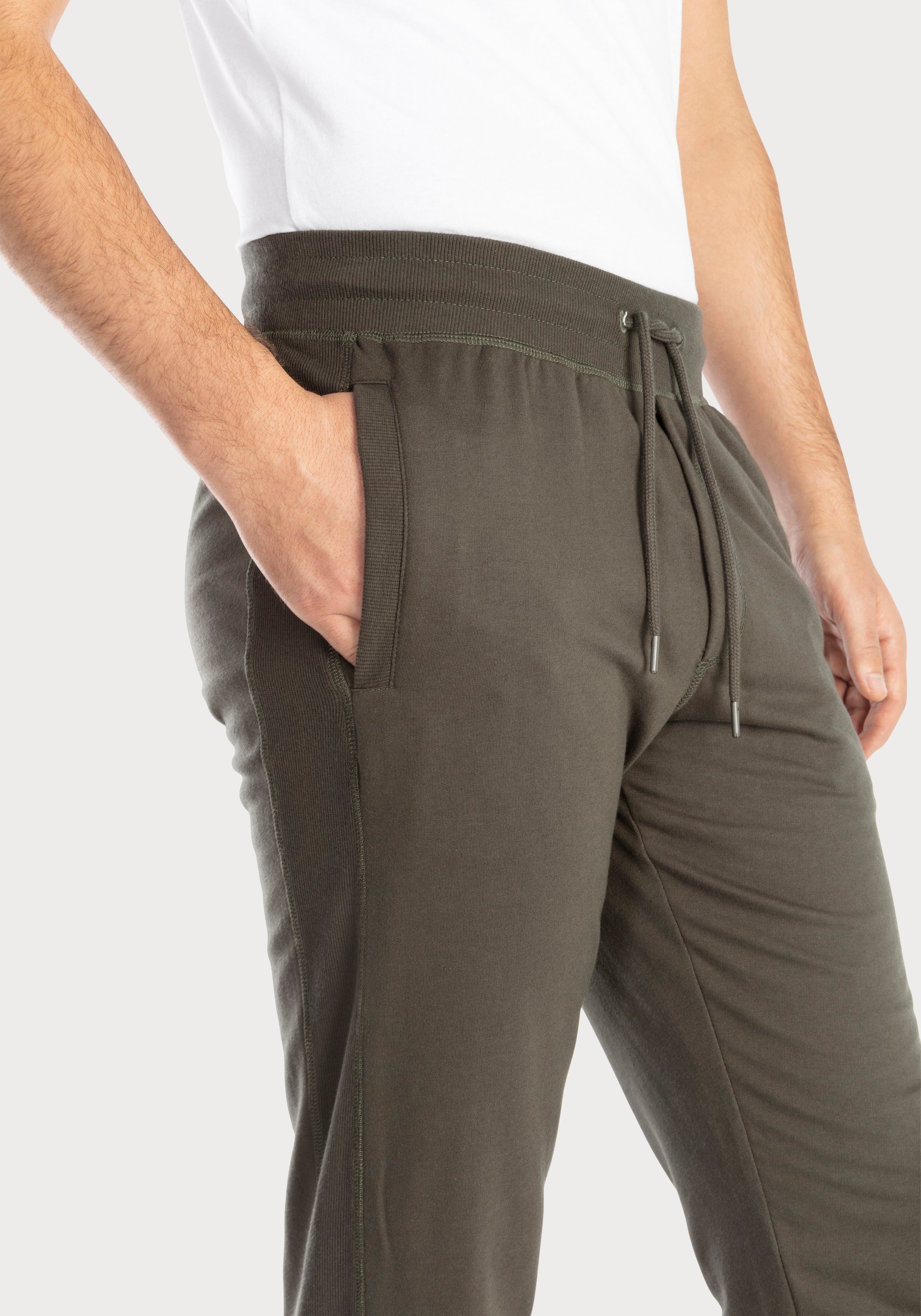 s.Oliver RED LABEL Beachwear Sweatbroek Joggingbroek met zij rib-inzet