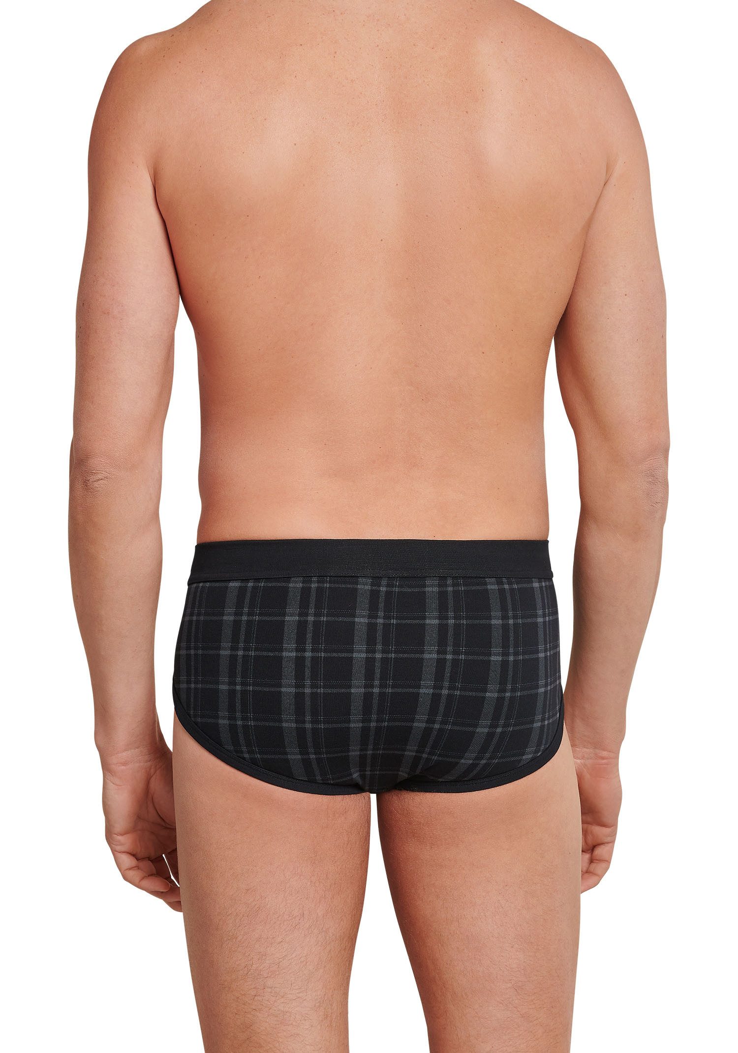 Schiesser Slip Original Classics met contrasterend ruitpatroon (2 stuks, Set van 2)