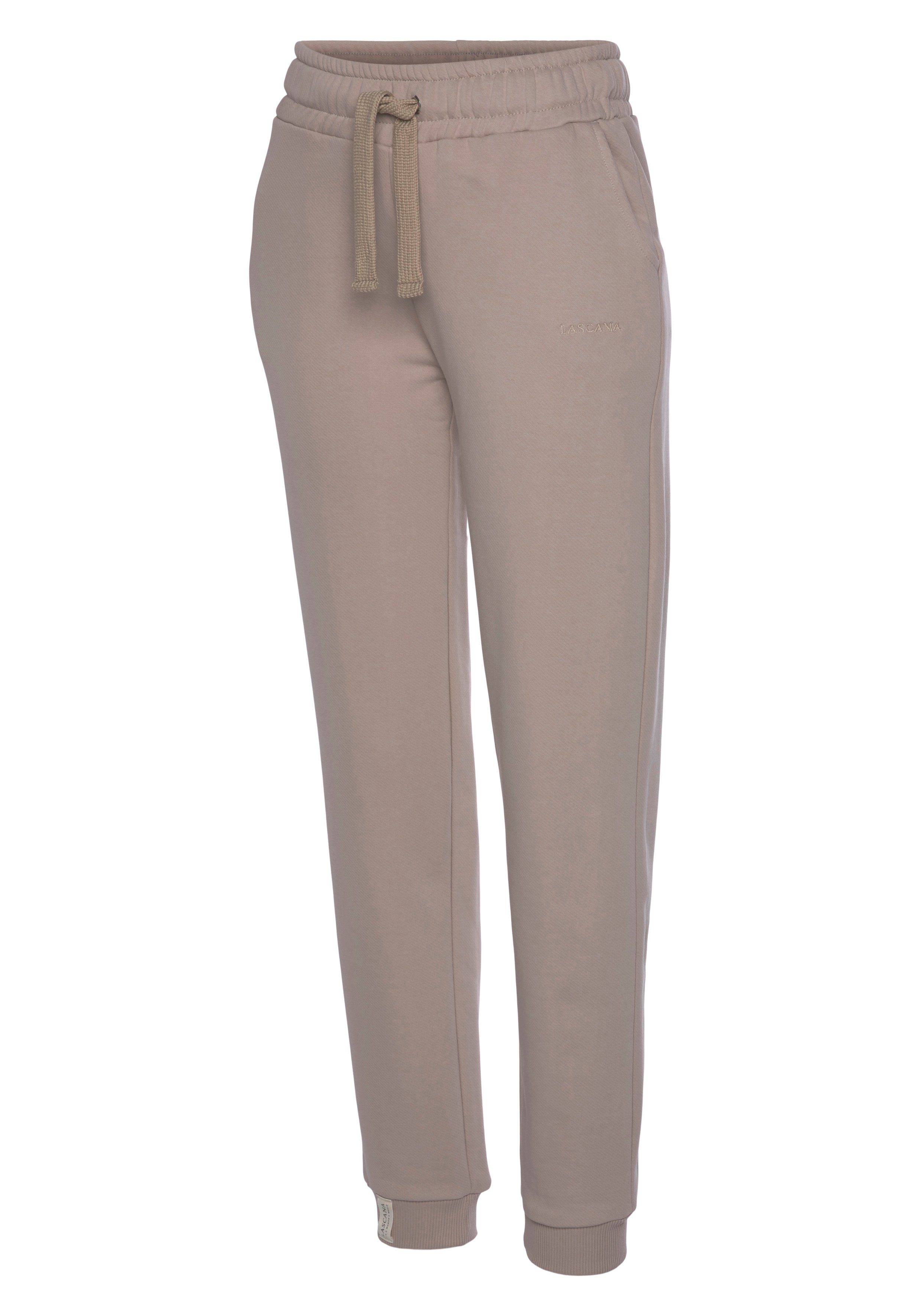 Lascana Sweatbroek Relaxbroek van biologische katoen, loungewear