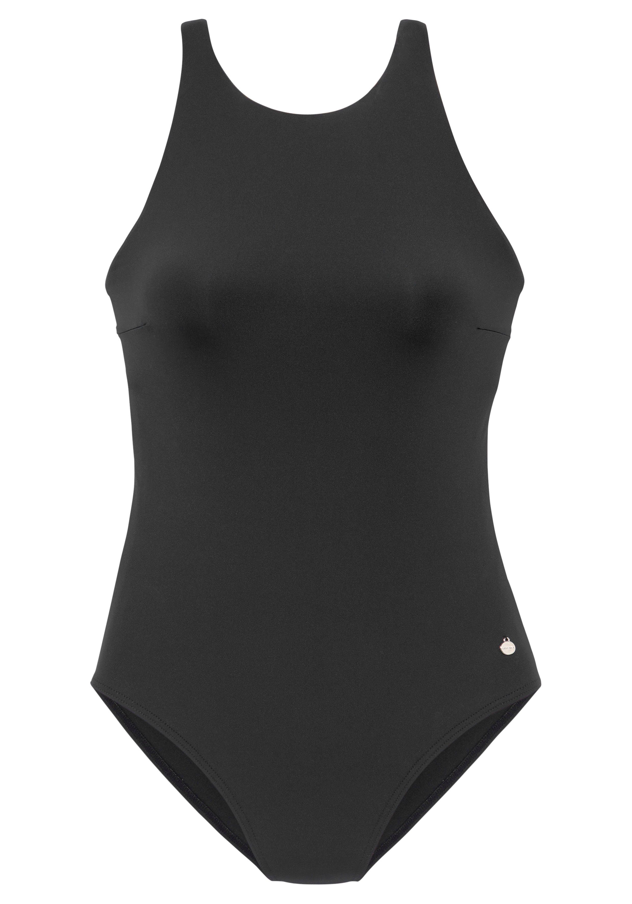 Lascana Badpak met strikdetail op de rug met beugel maat C/D C/D zwart