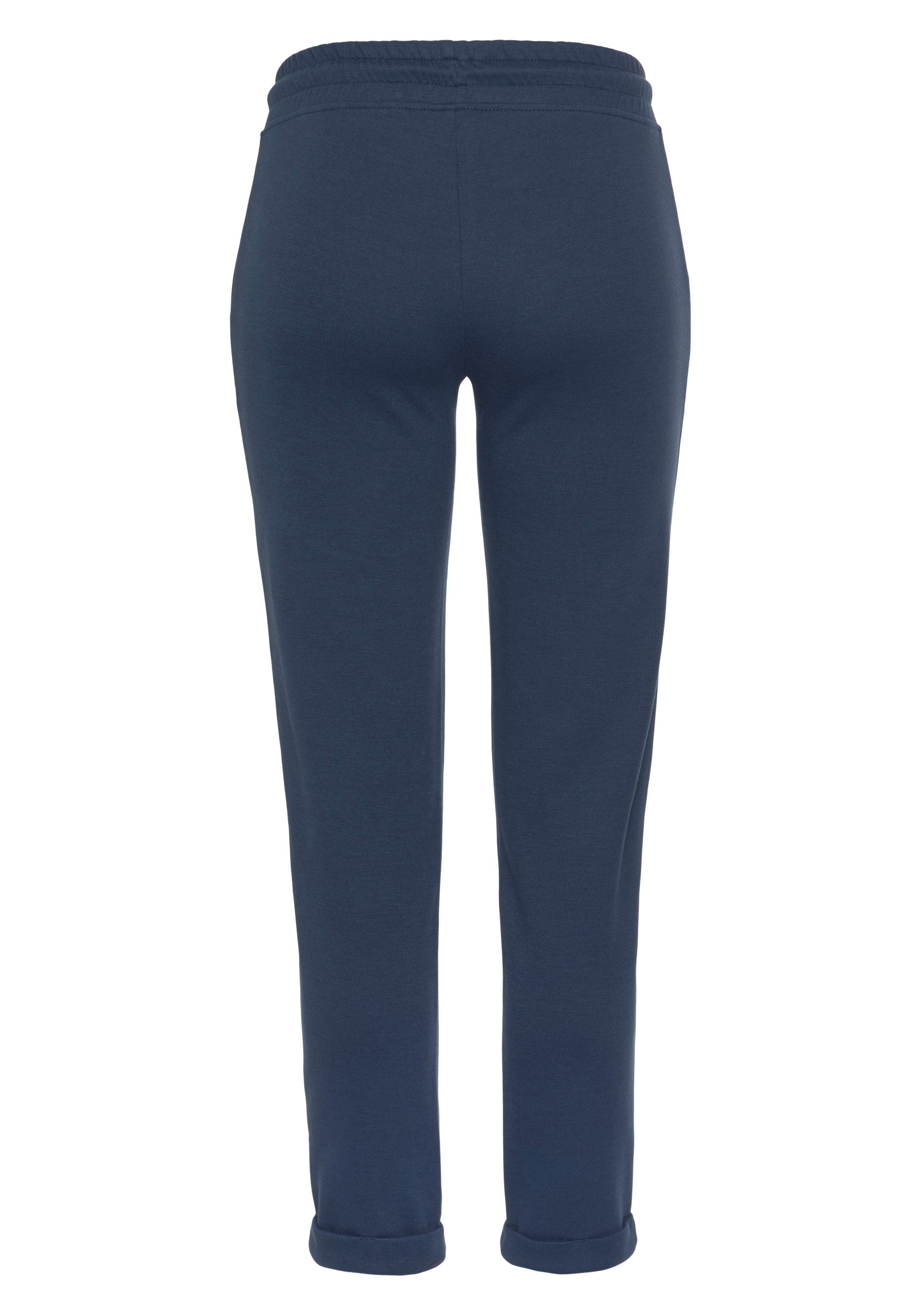 H.I.S Sweatbroek / relaxbroek / sweatbroek Slipbroek met kleine omslag aan de zoom, loungewear
