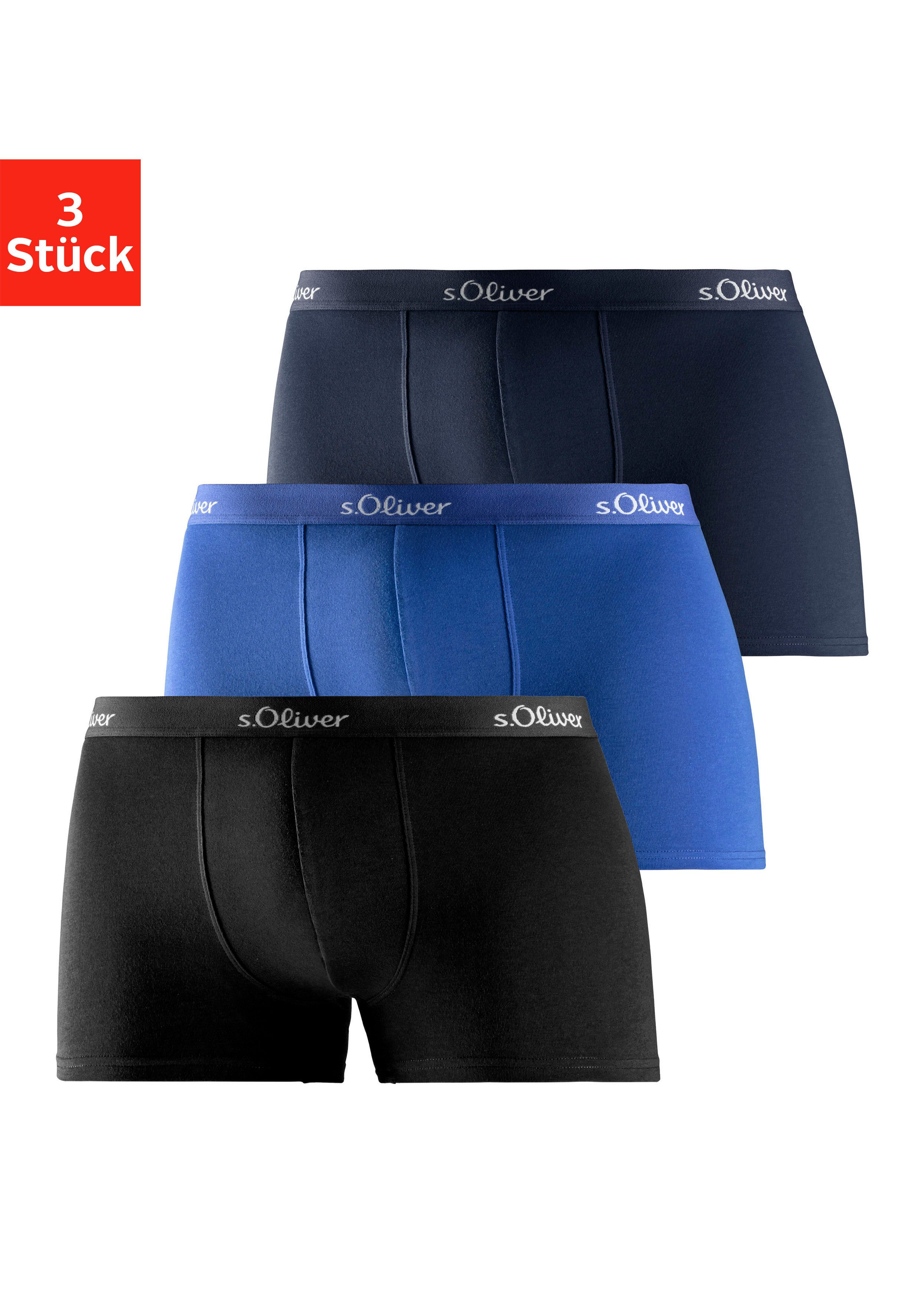 s.Oliver RED LABEL Beachwear Boxershort voor heren klassieke basis voor elke garderobe (3 stuks)