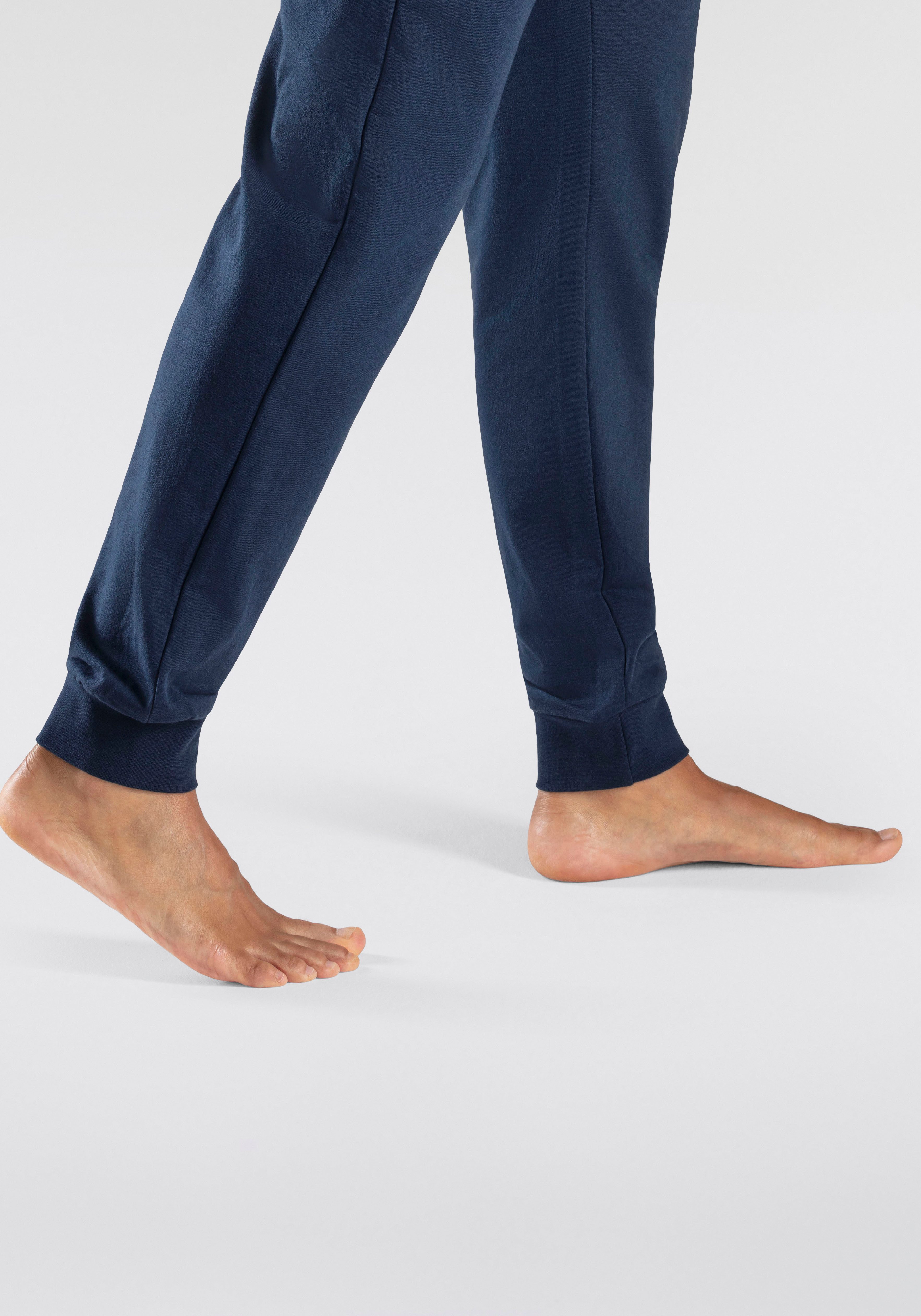 Bench. Loungewear Joggingbroek Joggingbroek met koord, van katoenmix