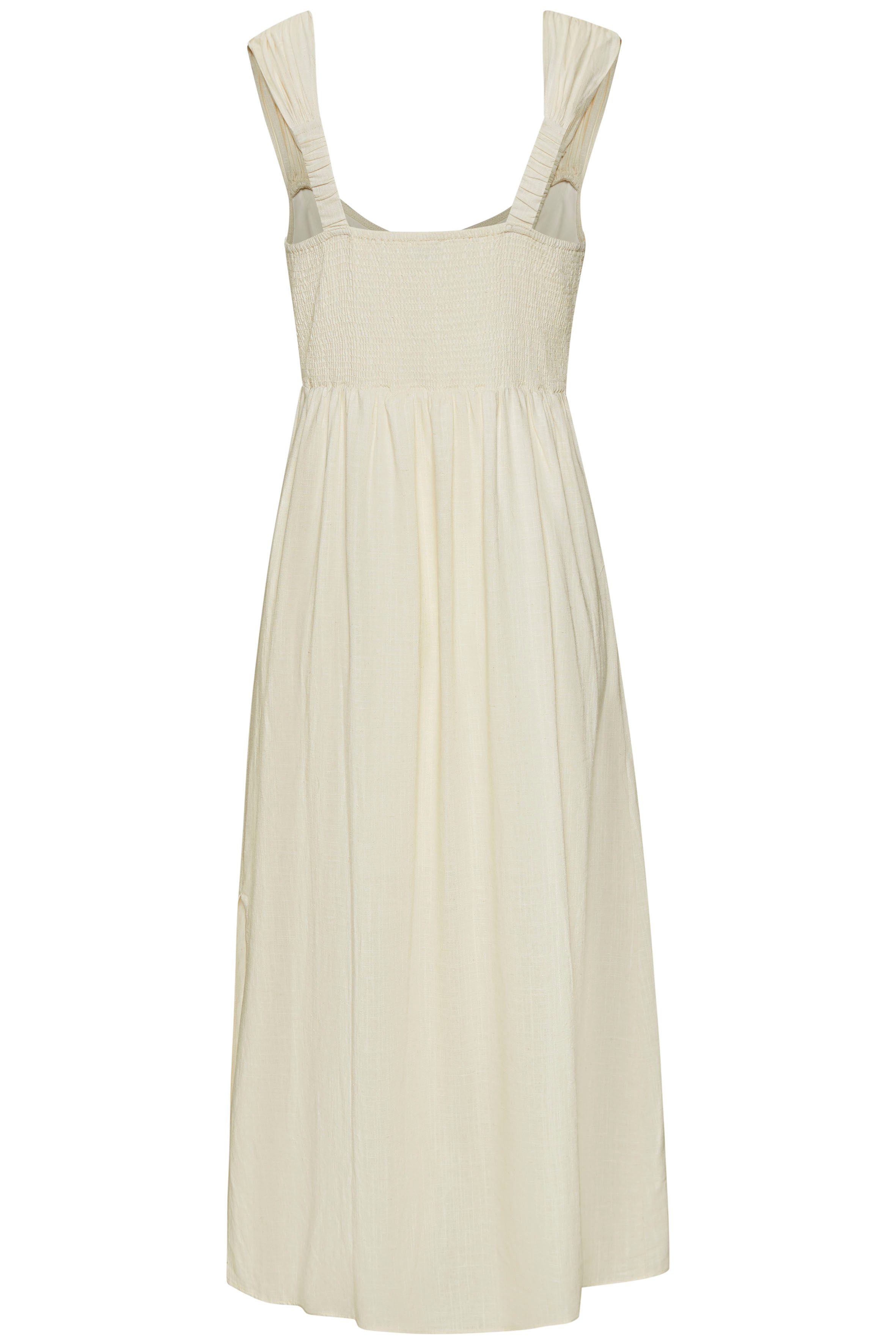 Lascana Maxi-jurk met brede bandjes van geweven stof in linnenlook, zomers