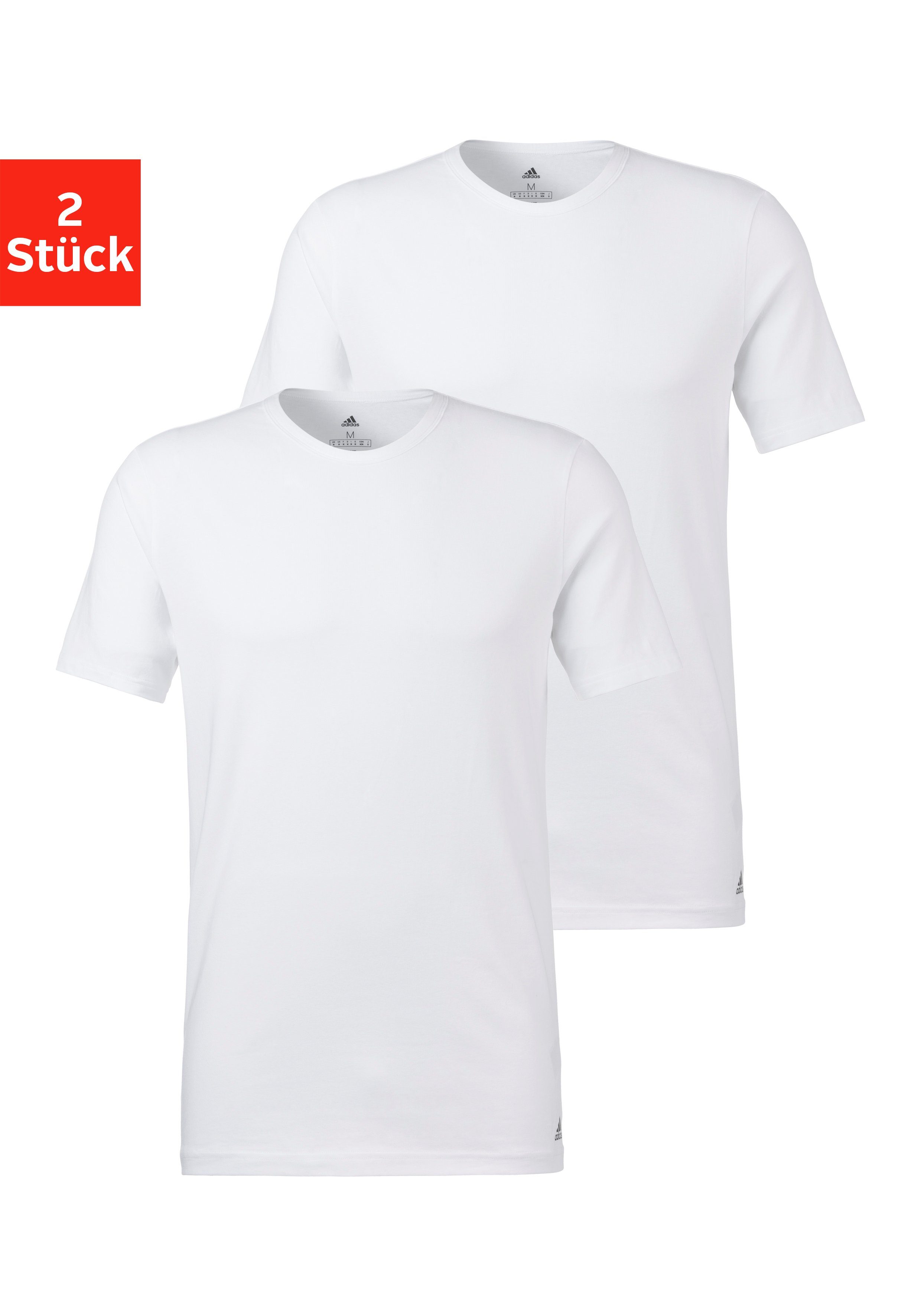 kosten Burger meest adidas Sportswear T-shirt (set, 2-delig) bestel je online | LASCANA