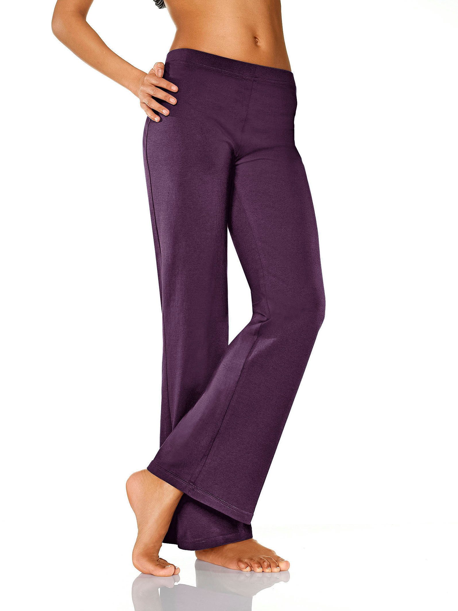 vivance active Jazzpants met licht uitlopende pijpen, loungewear (2-delig, Set van 2)