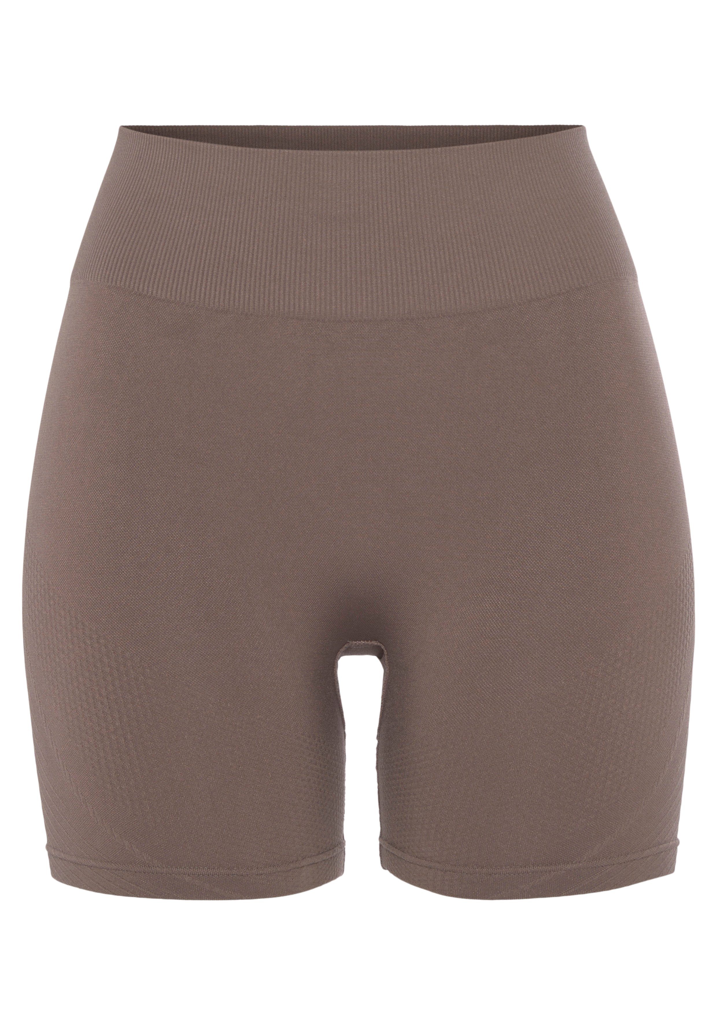 Lascana Functionele short Po Push Up met ribstructuur en shaping-effect, sportshorts