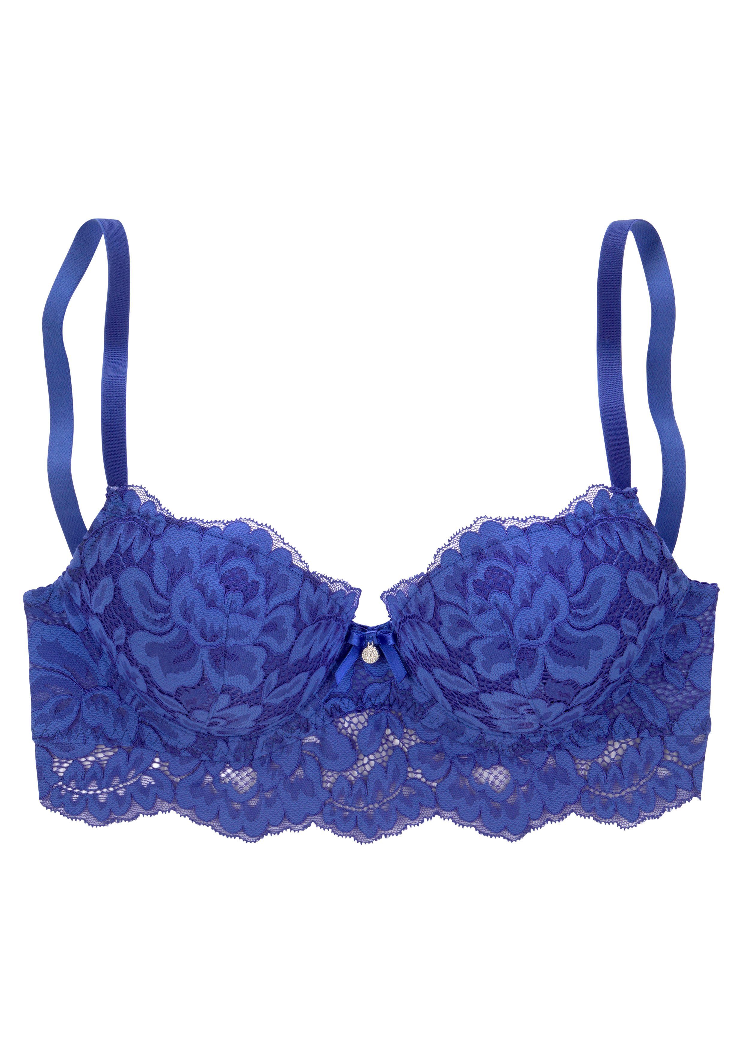 s.Oliver RED LABEL Beachwear Push-up-bh Charline met verlengde onderbusteband van kant, dessous