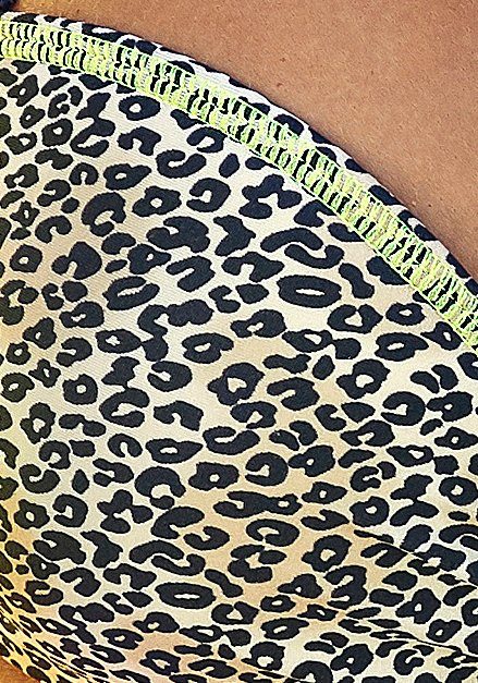 Buffalo Triangelbikini met neonkleurige siernaad