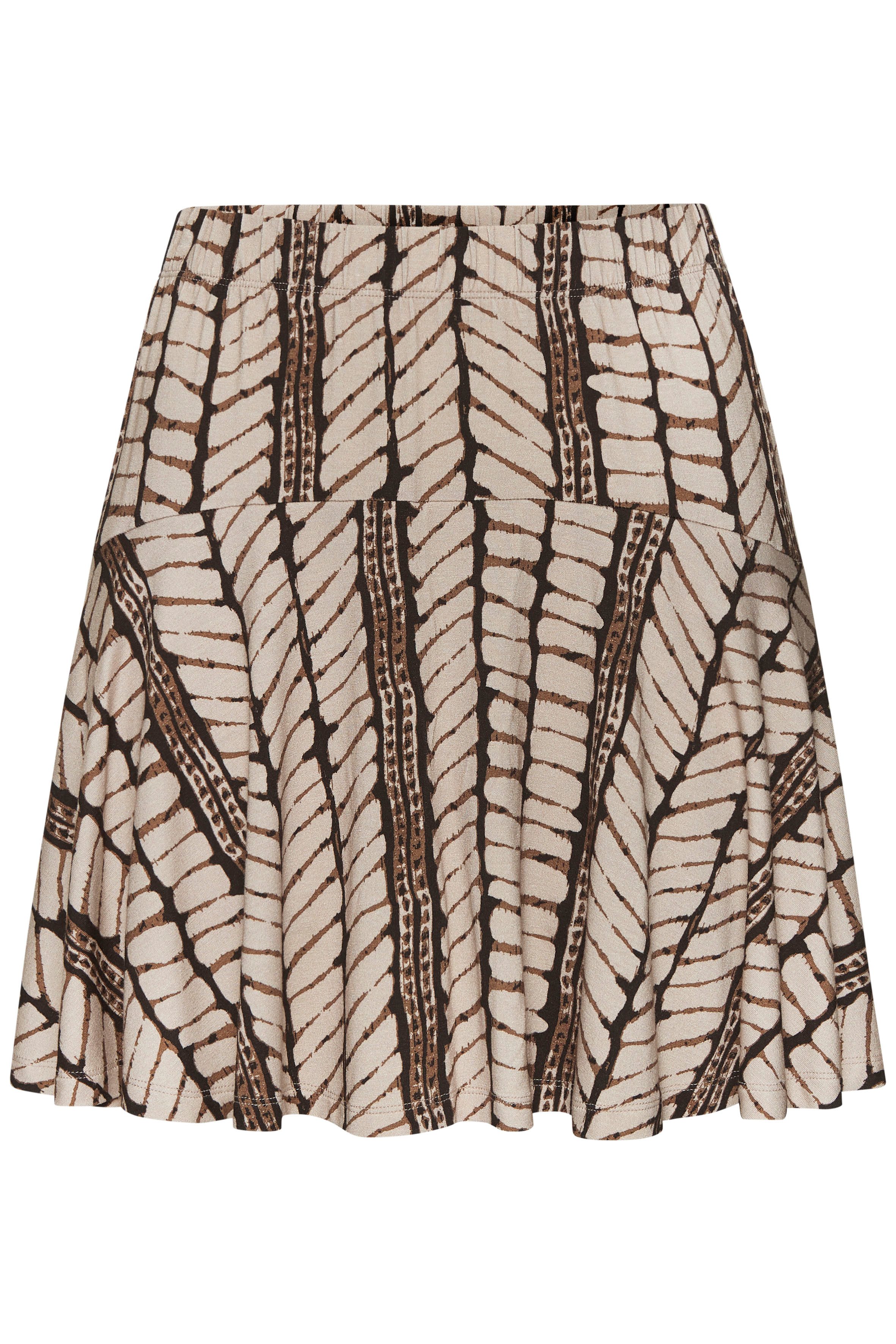 Lascana Broekrok met all-over print, skort, rok (skirt) inclusief broek (short) strandrokken maat 38 bruin