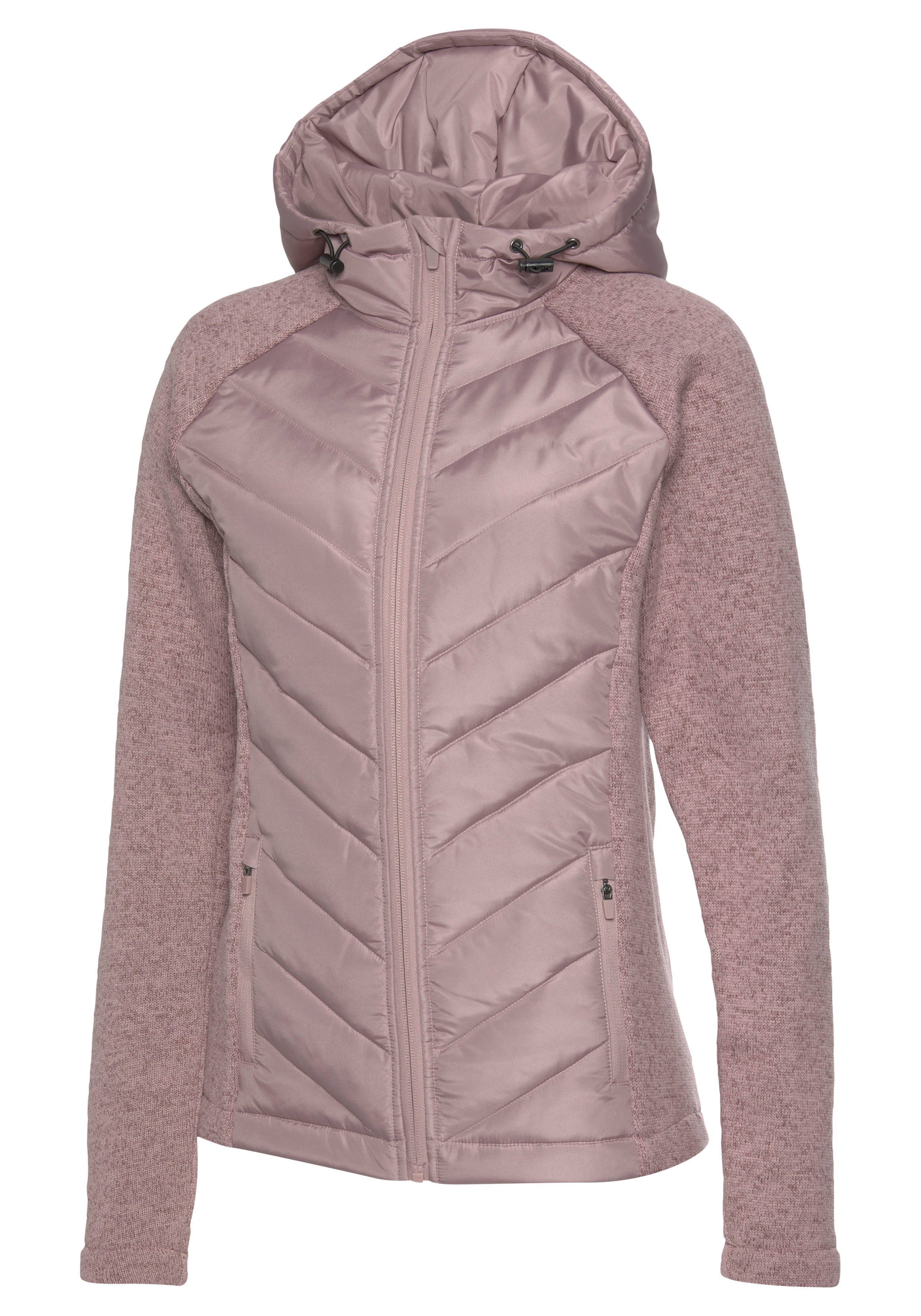 Vivance Gewatteerde jas met tricot-fleece-mouwen