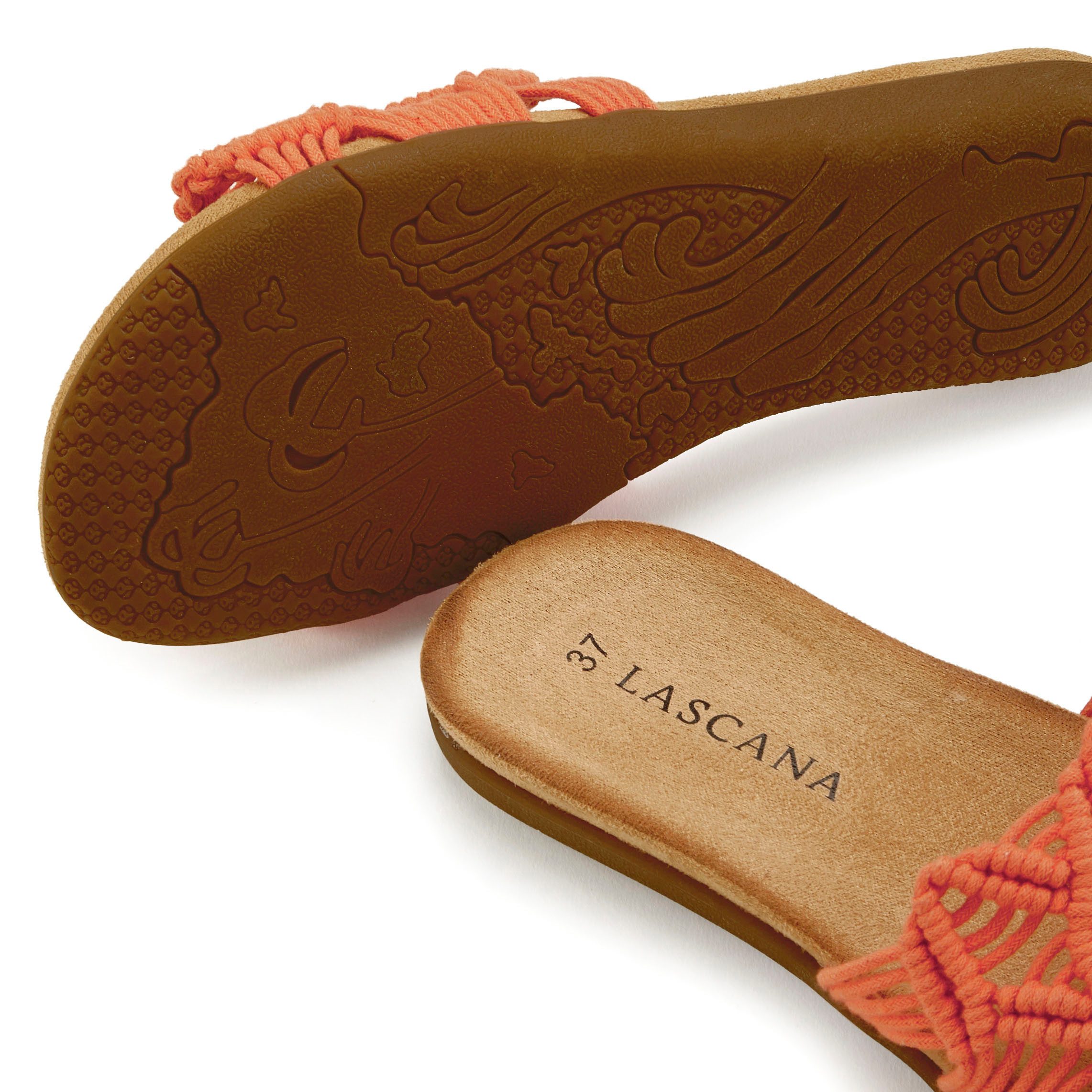 Lascana Slippers Mule, sandaal, open schoen met modieus haakpatroon VEGAN