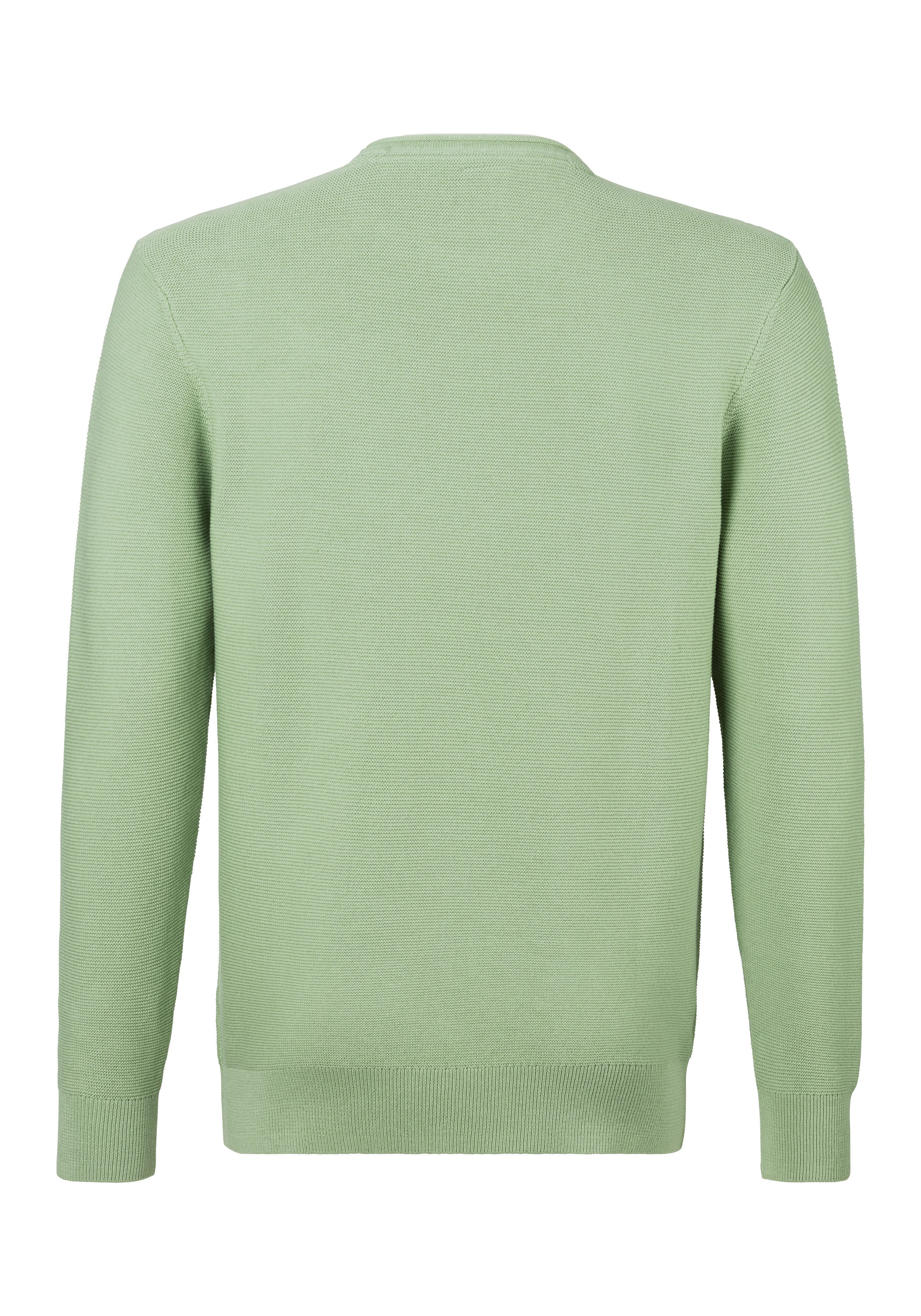 AUTHENTIC LE JOGGER Gebreide trui met double-layer look, pullover van 100% katoen