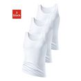 h.i.s hemd dubbelrib zonder zijnaden (3 stuks) wit