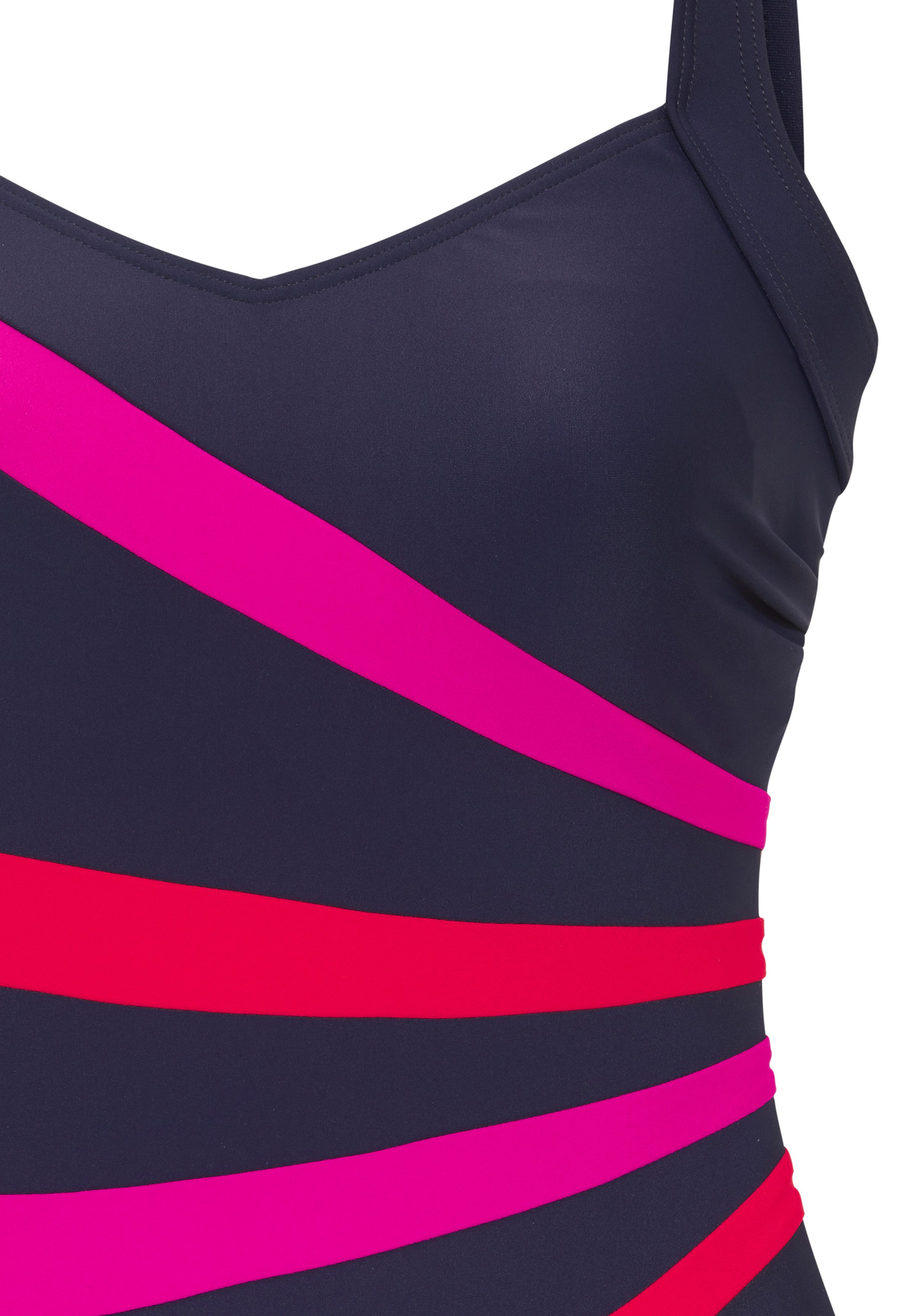 Lascana Badpak Isolde met gekleurde contrastdetails