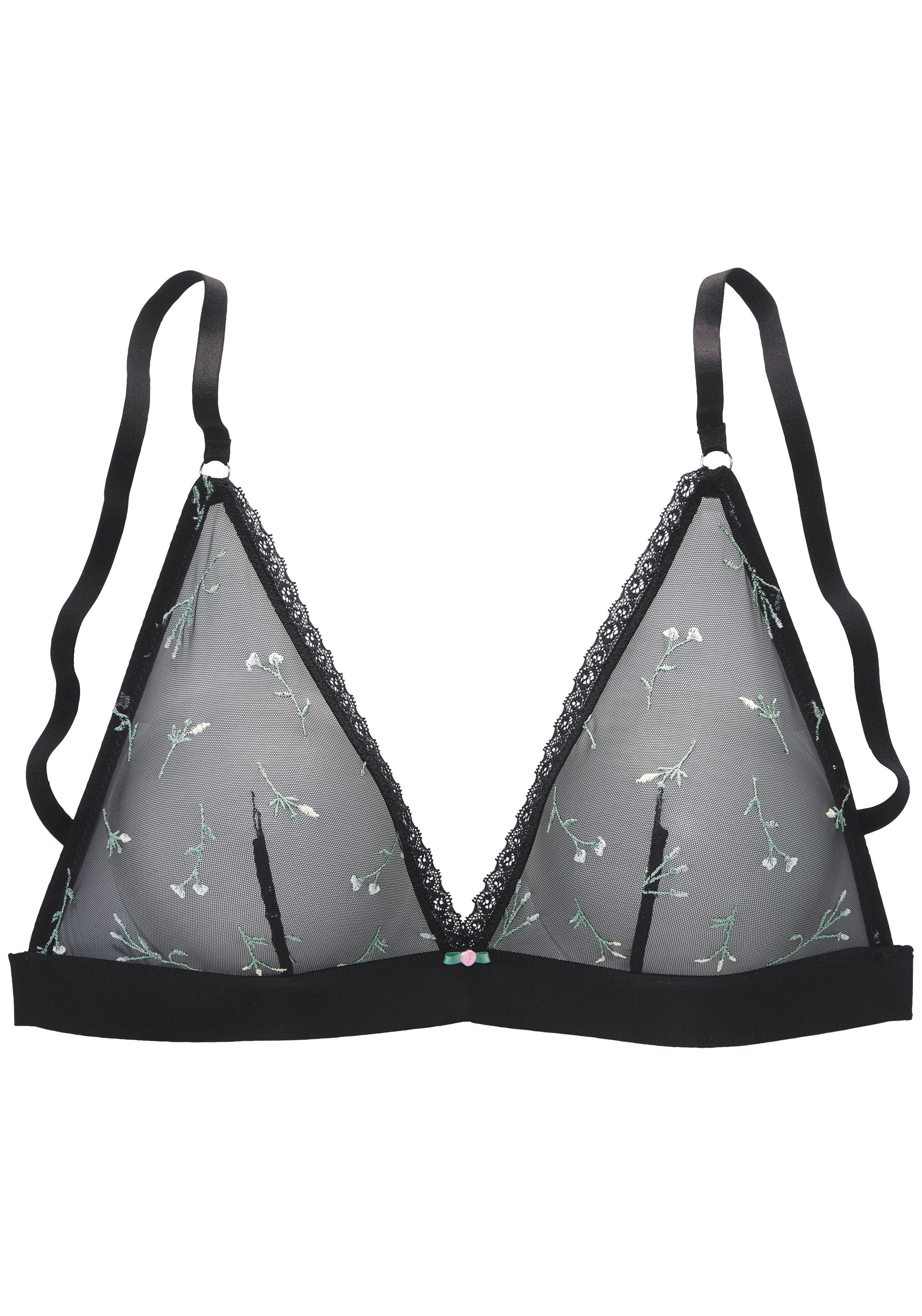 Vivance Bralette-bh Thea zonder beugel met bloemen van fijne borduursel-kant, sexy lingerie