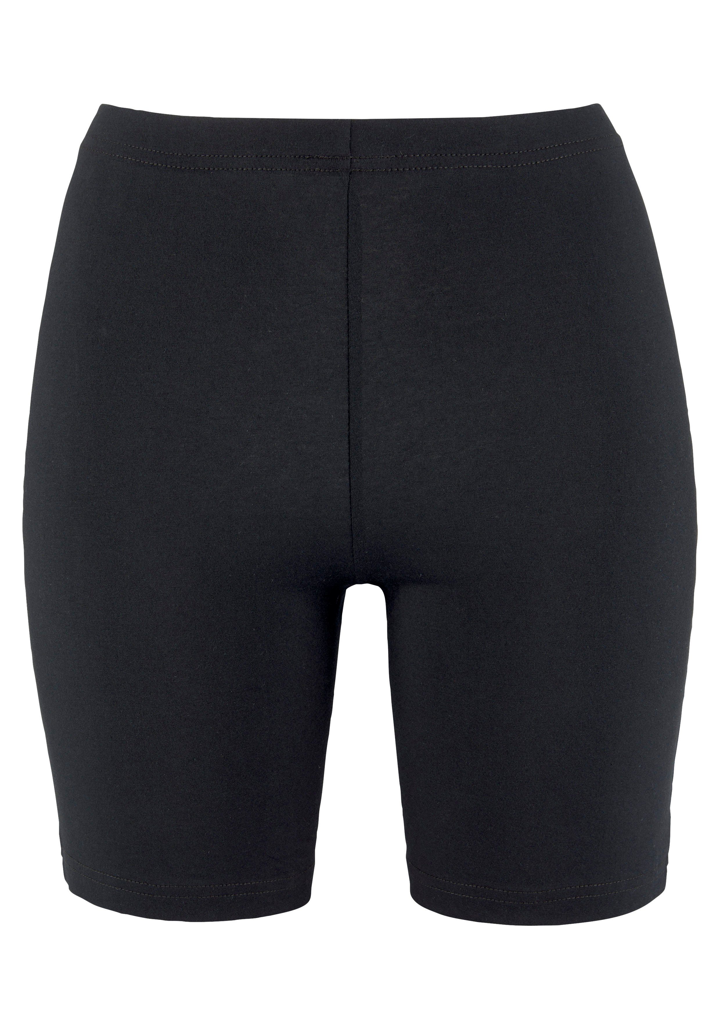 Lascana Lange onderbroek "Perfect Basics" van elastisch katoen (set, 2 stuks)