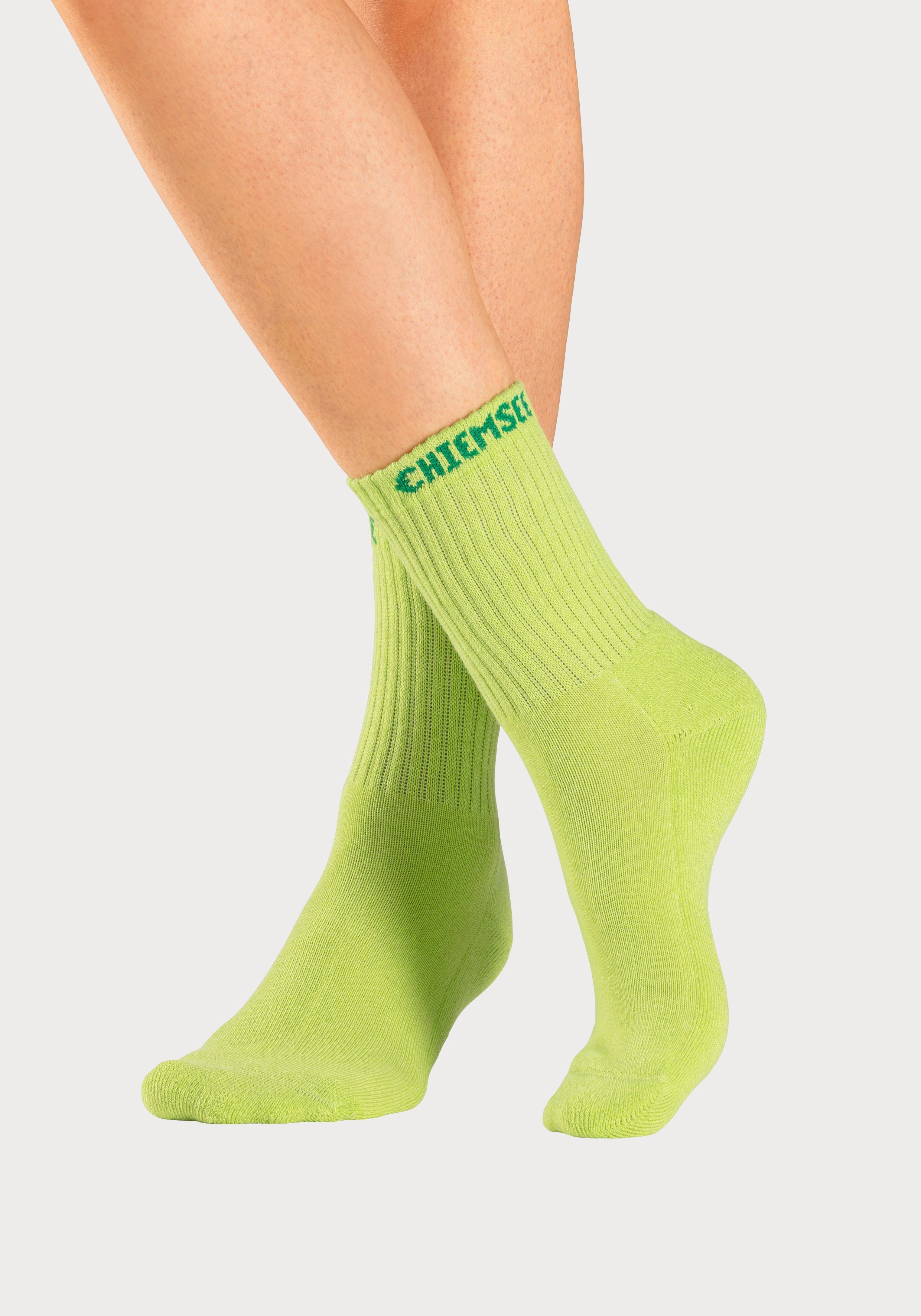 Chiemsee Tennissokken met gebreid merknamen (set, 6 paar)